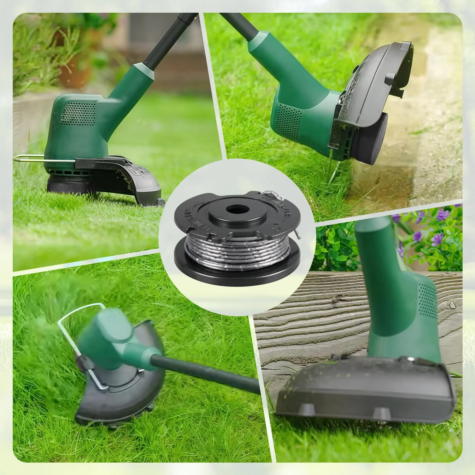CDIYTOOL F016800569 Szpula do podkaszarki kompatybilna z Bosch ART 23 SL 26 SL, EasyGrassCut 18, 23, 26, 18-230, 18-260, 0,065"/1,65 mm, 4,9 m szpula do podkaszarki, zamiennik F016800385 (4 szt.)