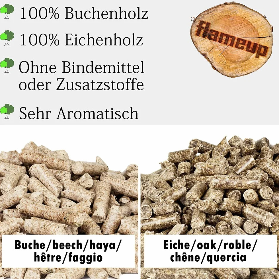 Pellet Dębowy 15 kg + Bukowy 15 kg - Grill Wędzarniczy, Drewno do Pieca Pizzy, BBQ, Grillowania, Wędzenia, Ogrodu - Akcesoria