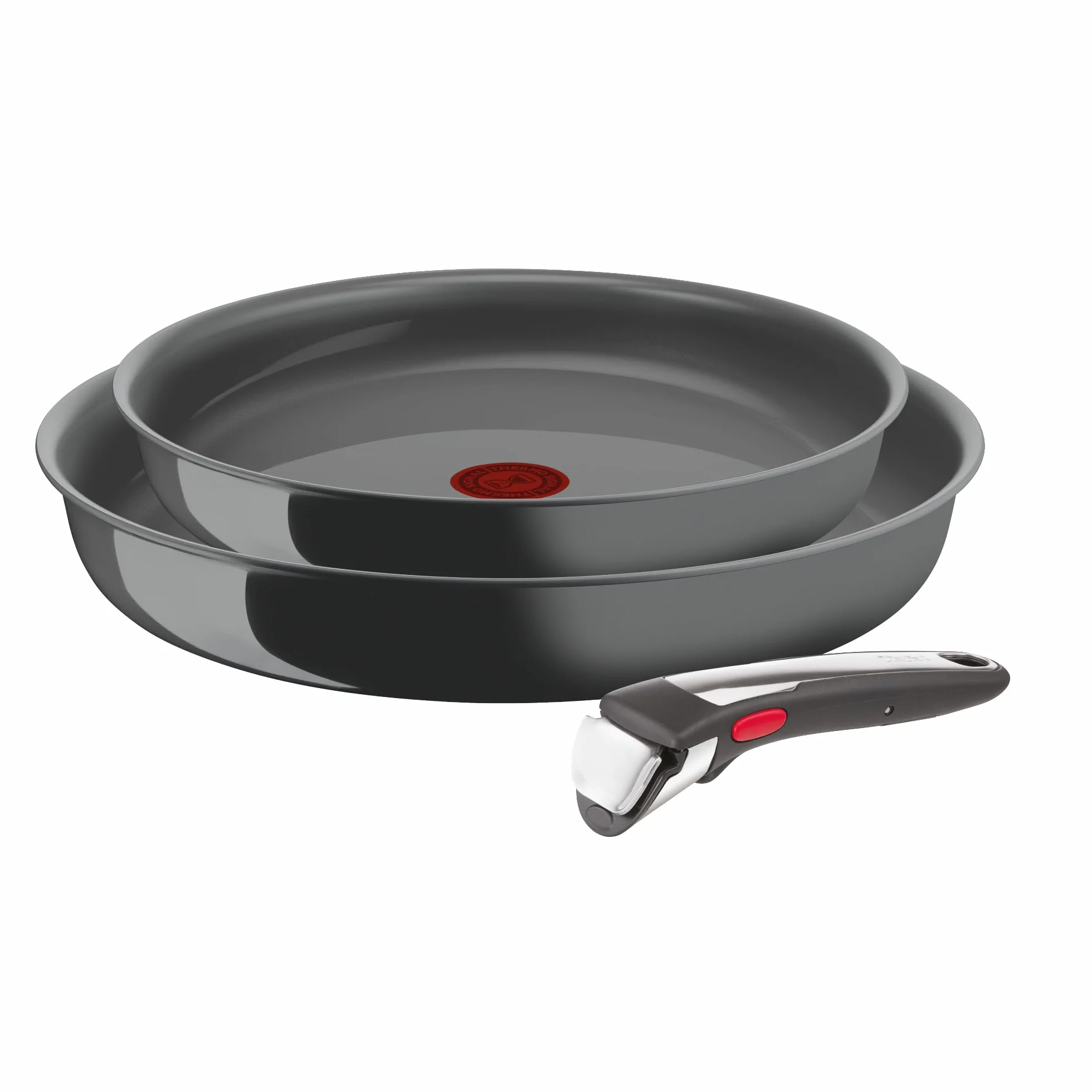Tefal Ingenio Renew Zestaw do Gotowania, Aluminium, Czarny, 3 Elementy