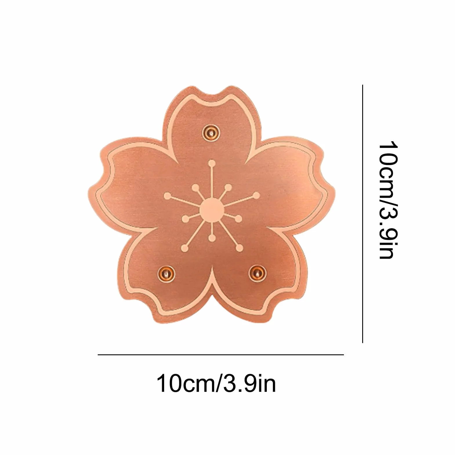 Bird Bath Disc, Copper Purification Plate, Birdbath Cleaner with Triple-Point Support for Garden, Yard, Patio, Nature Exhibits, Landscaping, and Park Water Bowl Maintenance