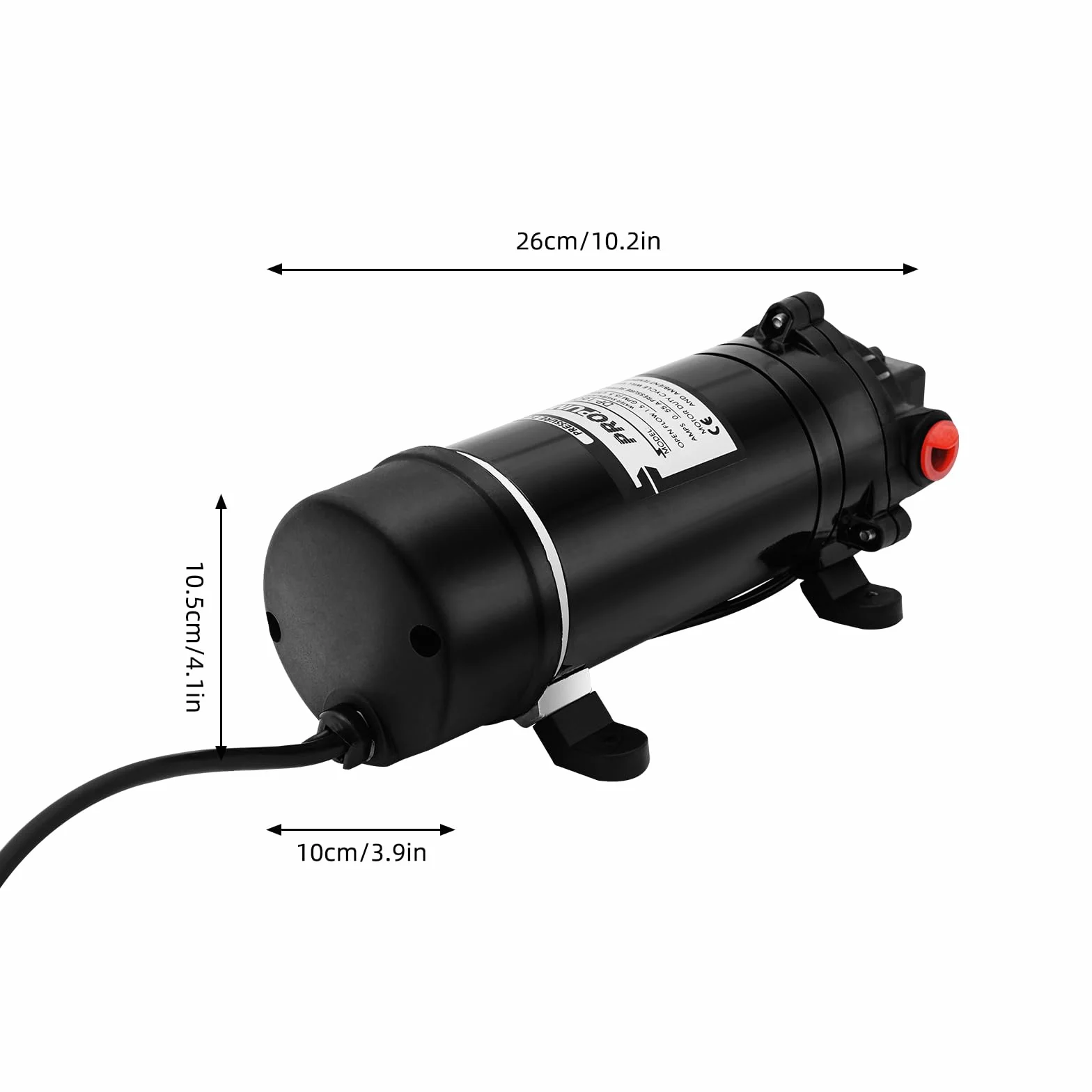 Pompa Membranowa 220 V DP-160 M, Wodna 70 W, Samozasysająca 5-5,5 L/Min, 160 PSI, Wysokociśnieniowa Z Przełącznikiem Ciśnieniowym