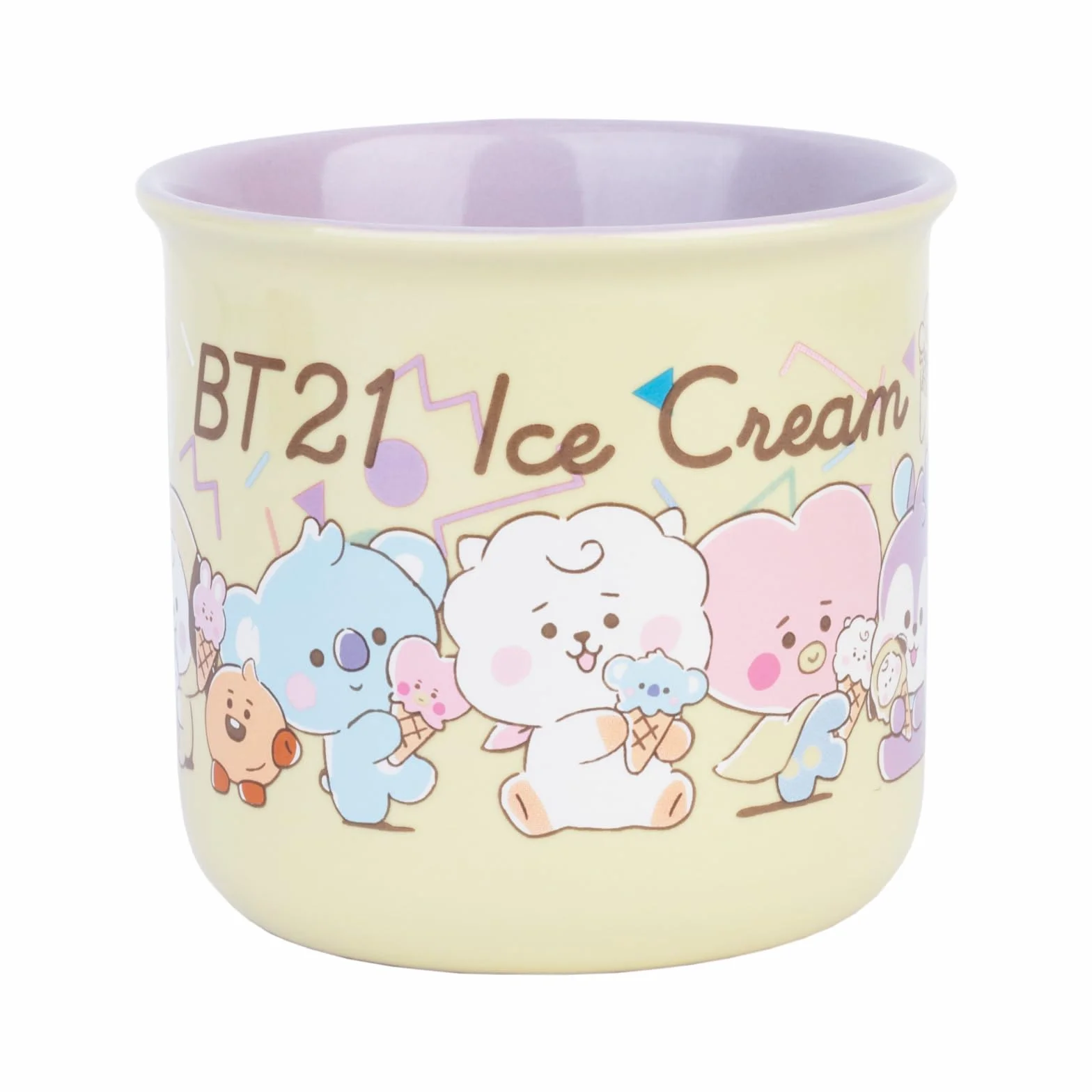 Grupo Erik kubek ceramiczny – BT21 Merch | 375 ml filiżanka do kawy i herbaty, fajne kubki i filiżanki | BT21 prezenty poniżej 4,5 kg, Kawaii Stuff, prezenty Kawaii