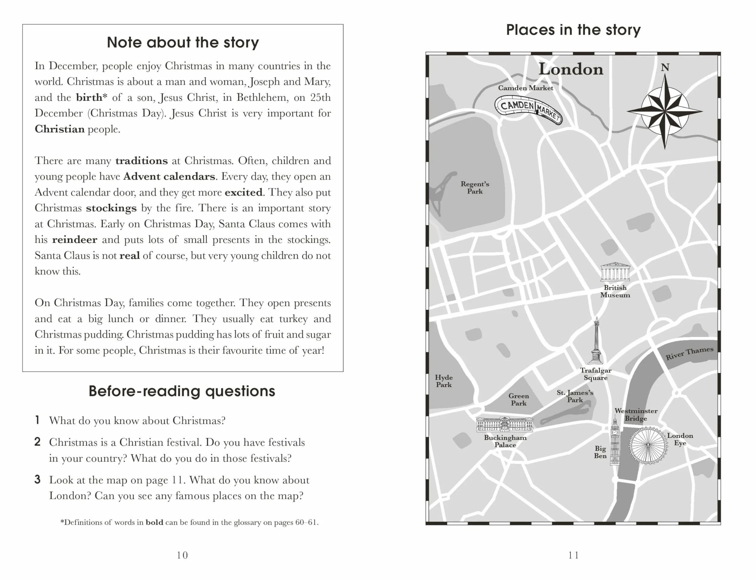 Penguin Readers Level 1: A Christmas in London (ELT Graded Reader)