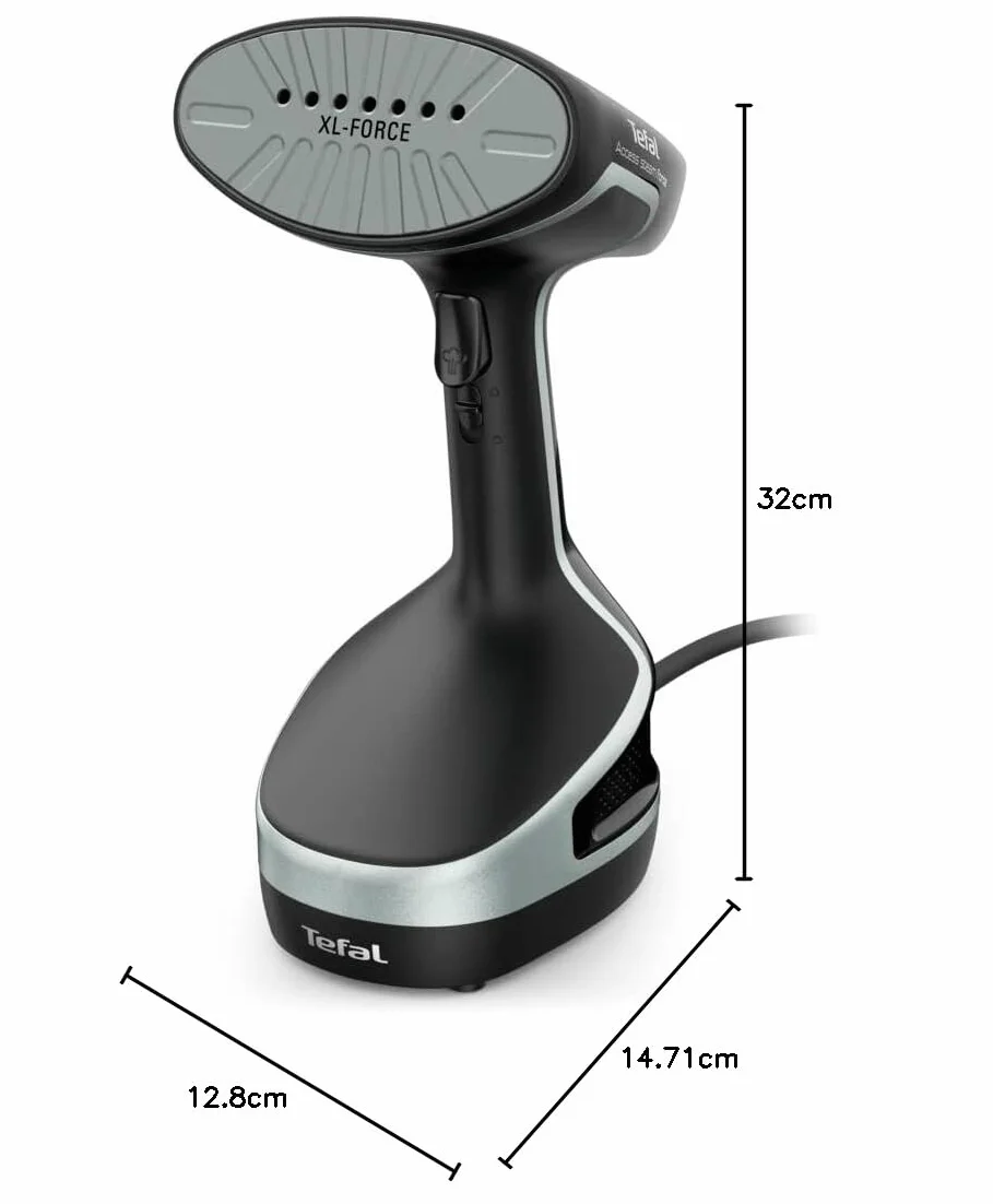 Tefal DT8250 Access Steam Force szczotka parowa, 2000 W, 190 ml, czarny/srebrny