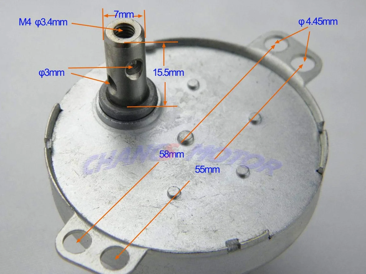 CHANCS JS-50 24V 2RPM DC Gear Motor Electric Motor Synchronous Motor