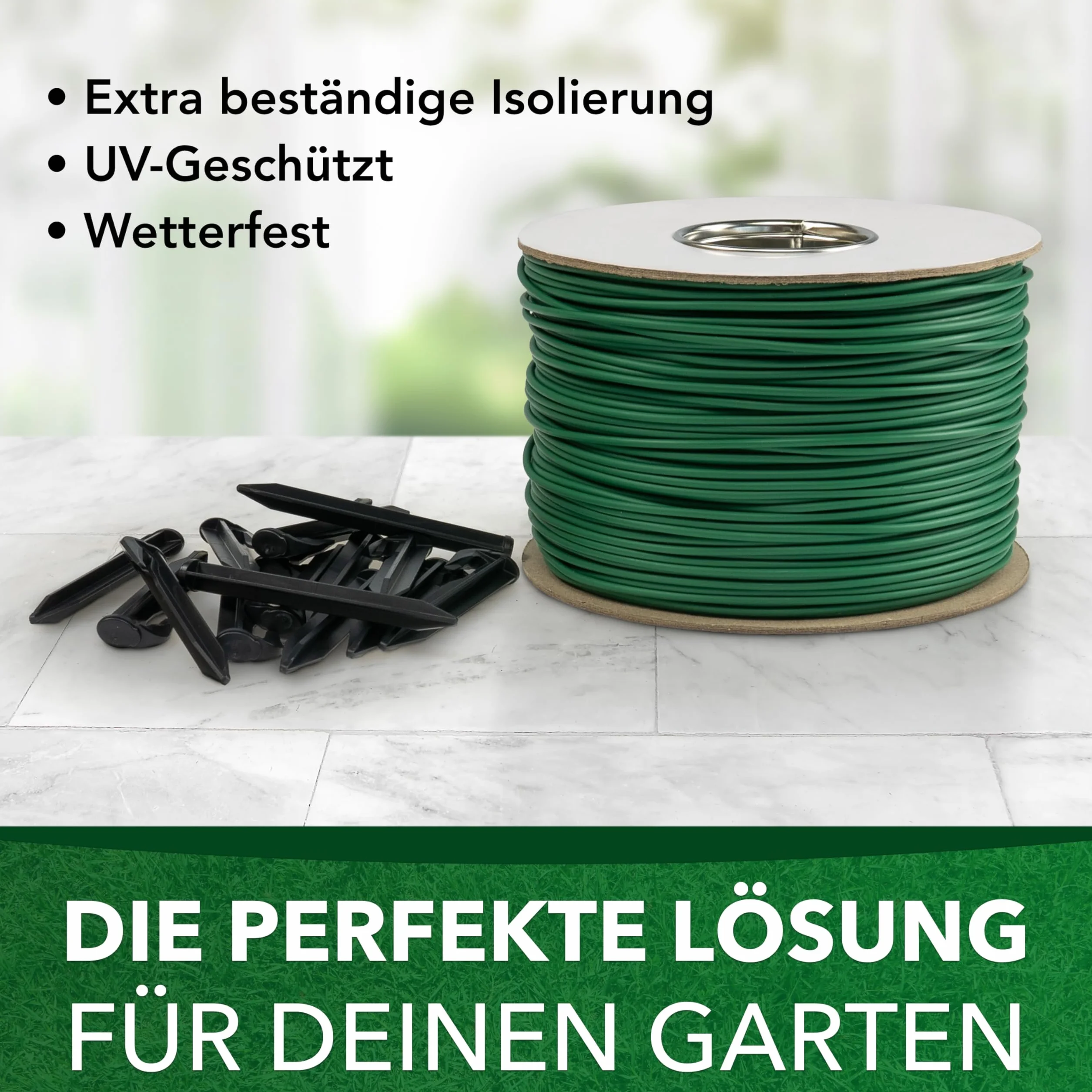 Genisys Kabel kompatybilny z LANDROID Worx kabel ograniczający do robota kosiarki - HQ - w rolce kablowej - Ø2,7 mm, długość: 50 m