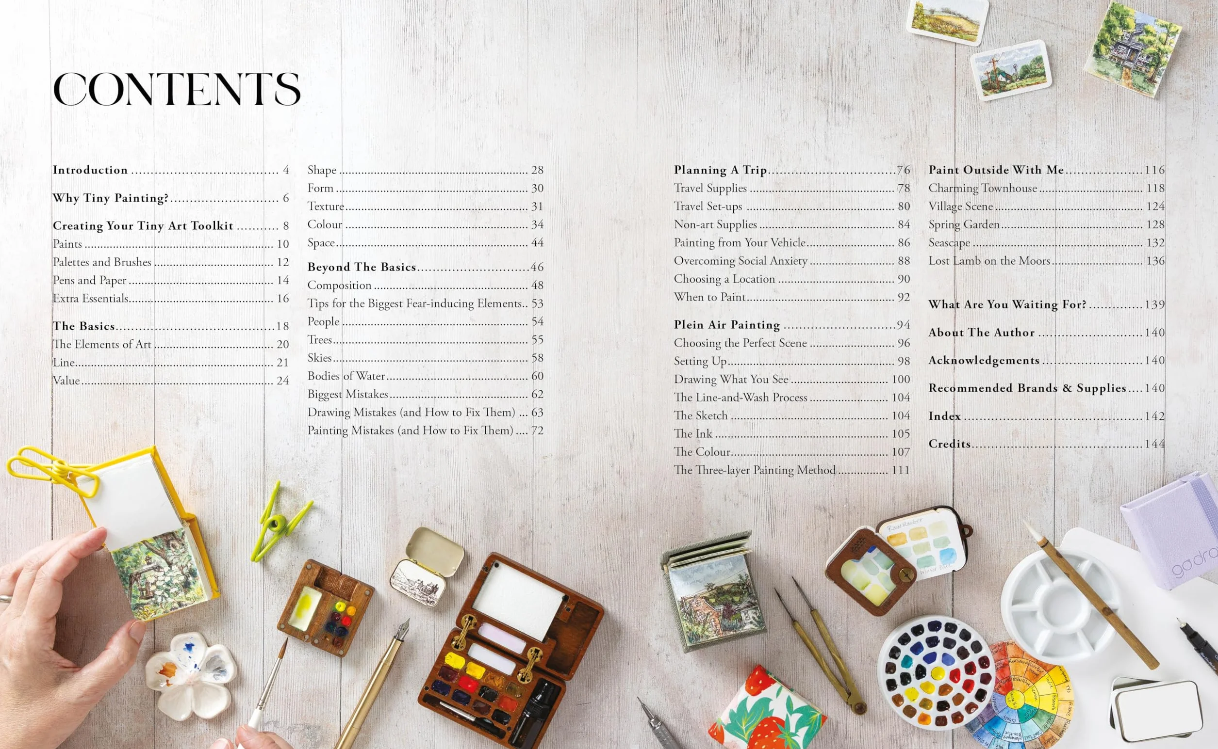 The Big Book of Tiny Painting: An Artist's Guide to Painting Outside in Ink and Watercolor
