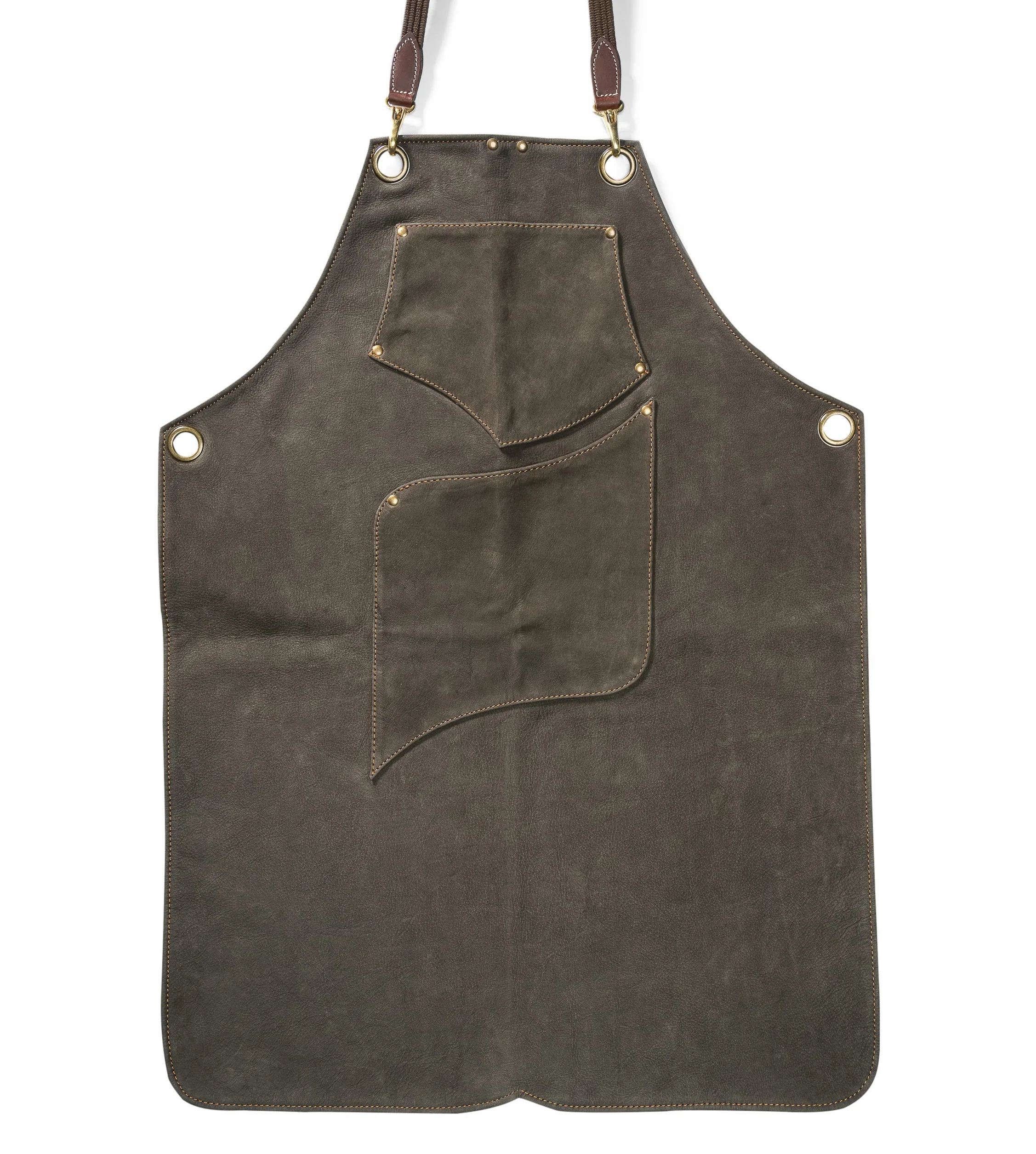 Angus Stoke Fartuch skórzany premium - fartuch do grillowania z pełnej skóry - one-Cut Vintage skórzany fartuch - BBQ & Kuchnia - Archie