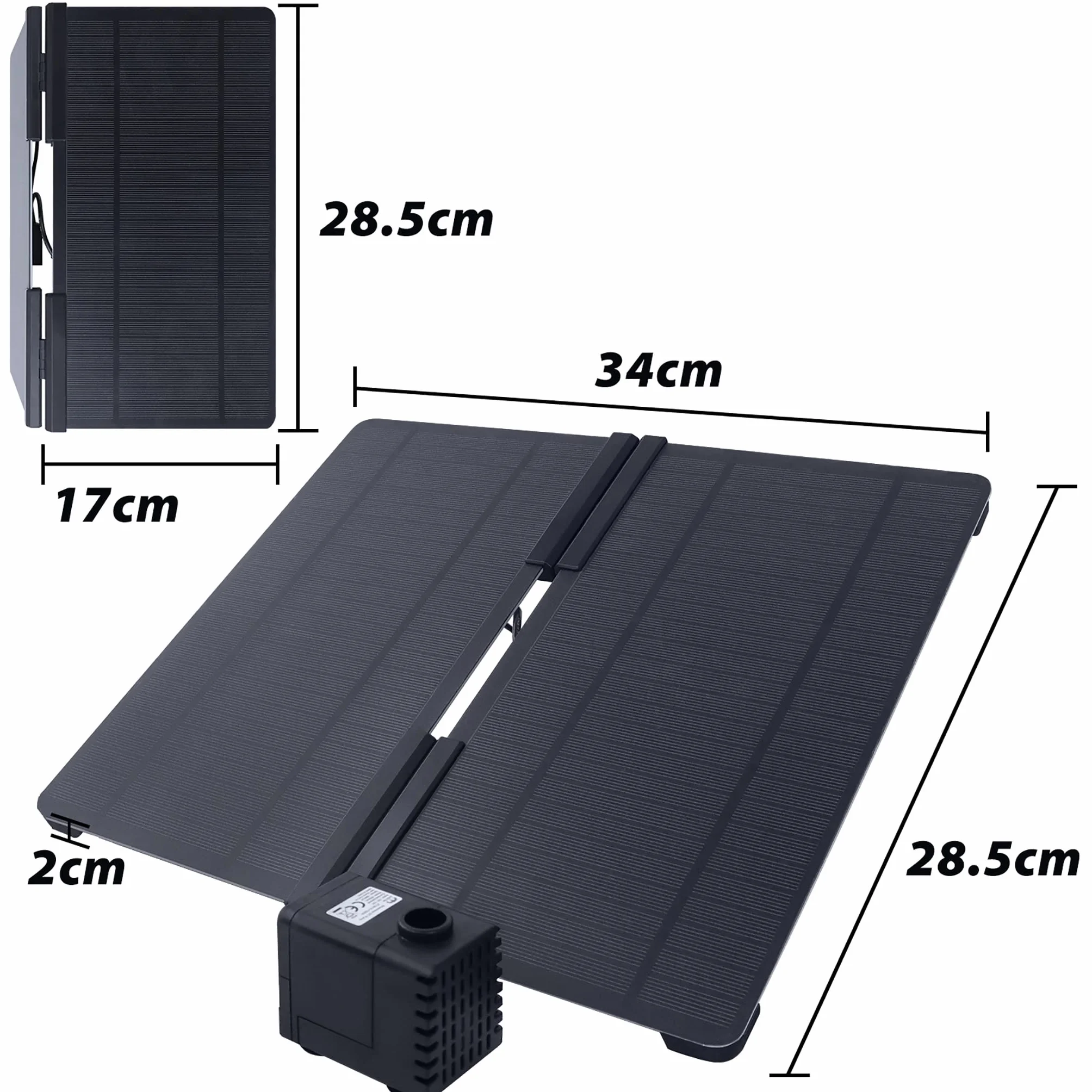 solarna pompa fontannowa 20 W, do ogrodu, stawu rybnego