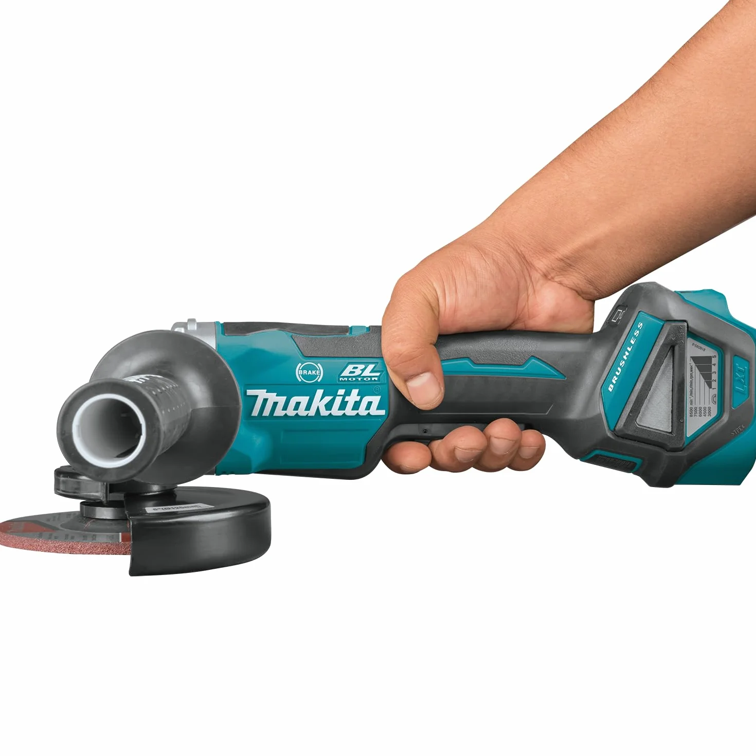 Makita Akumulatorowa Szlifierka Kątowa, Niebieski/Czarny, 125 mm