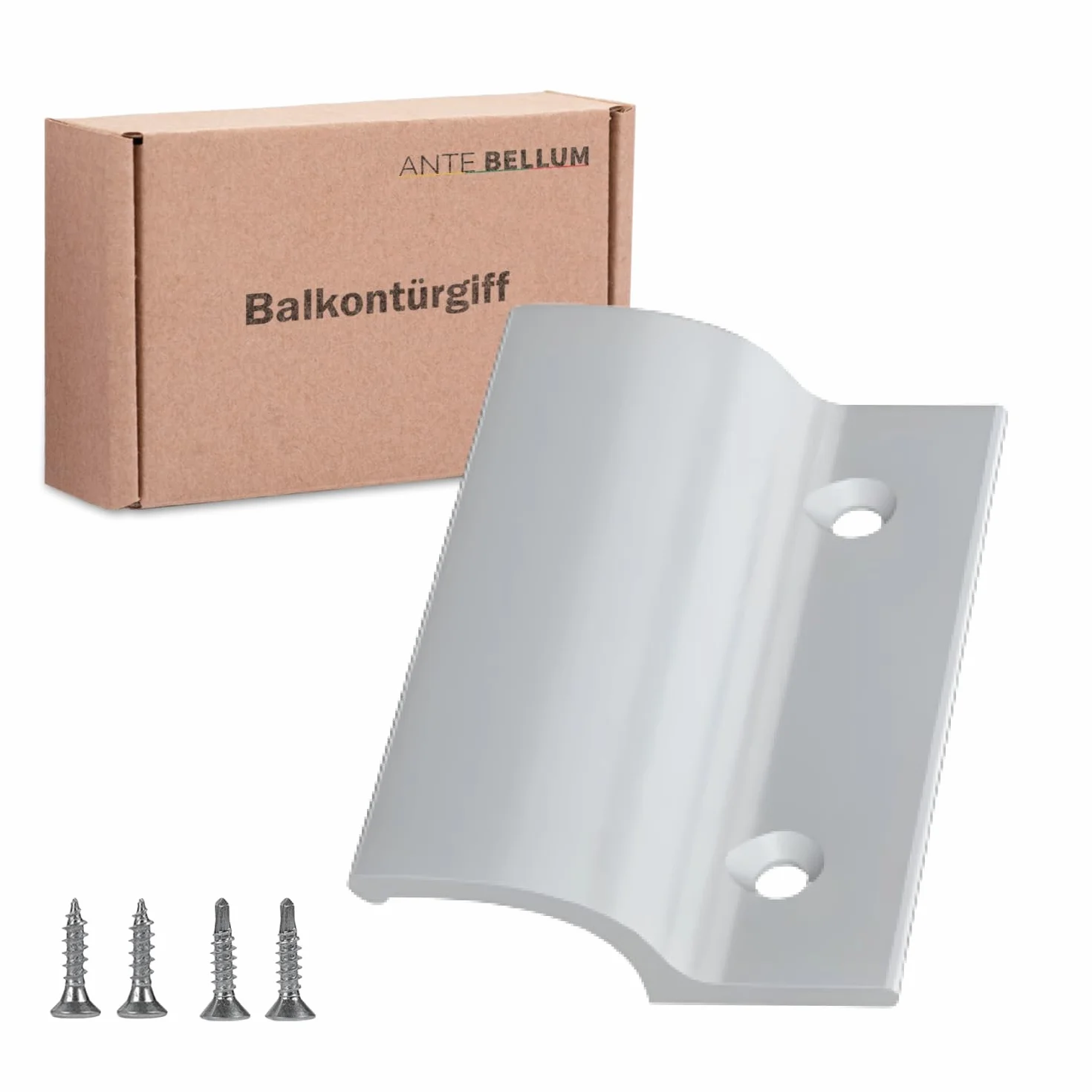 Ante bellum Uchwyt do drzwi balkonowych – uniwersalna aluminiowa klamka do drzwi balkonowych, tarasowych i moskitierowych, uchwyt do drzwi tarasowych wraz ze śrubami, łatwy montaż bez wiercenia (RAL