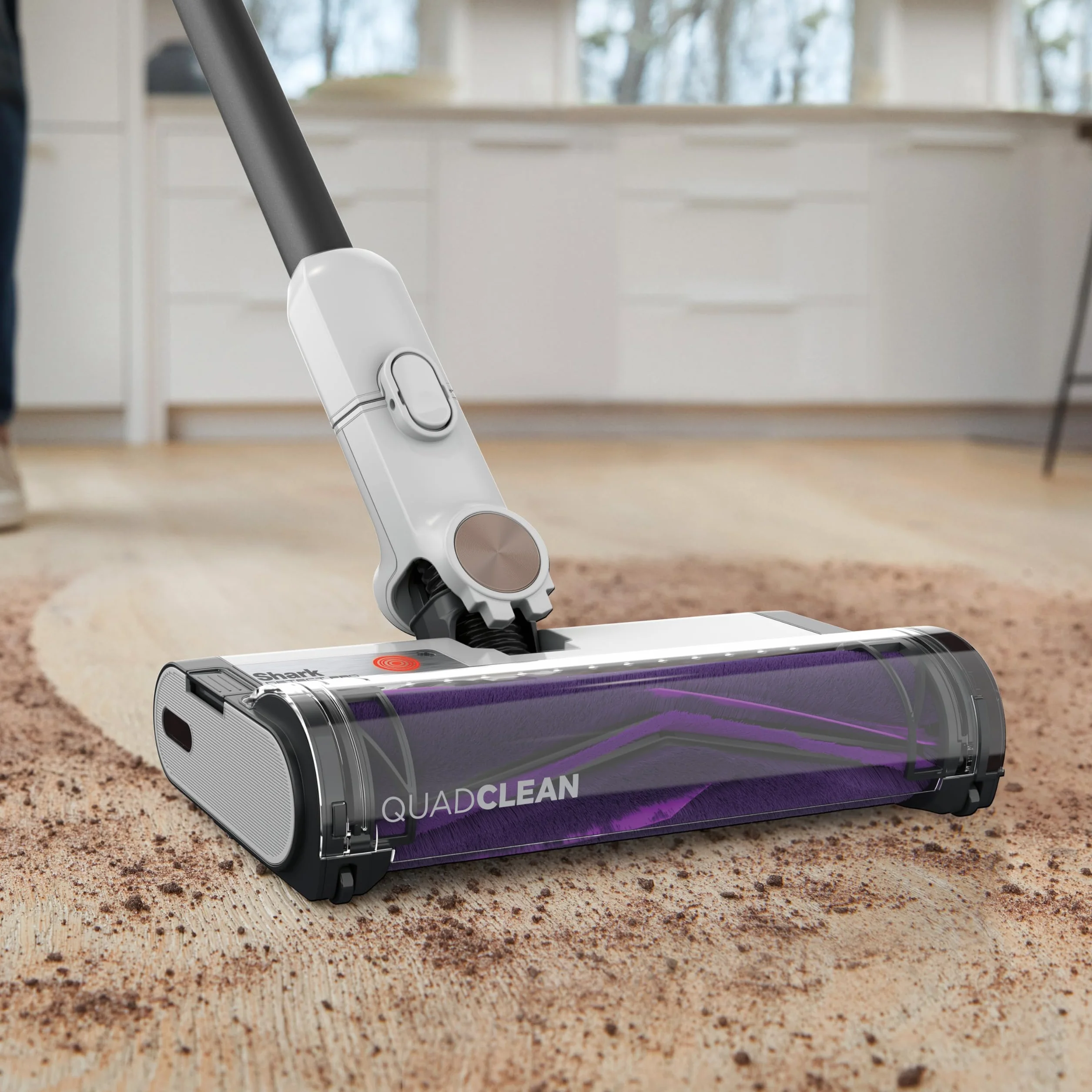 Shark Kion IW1611EU, bezprzewodowy odkurzacz próżniowy, biały/beats mosiądz, 240 W, 0,42 l