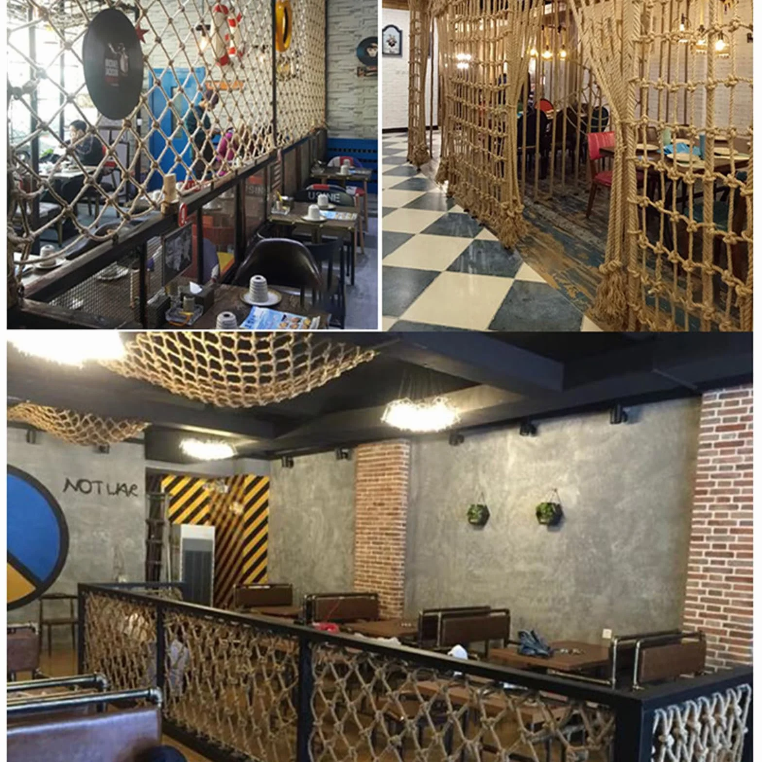 Siatka zabezpieczająca, siatka konopna, siatka konopna, schody dziecięce, balkon, siatka przeciwupadkowa, siatka wspinaczkowa, restauracja, bar, siatka dekoracyjna, siatka ogrodzeniowa