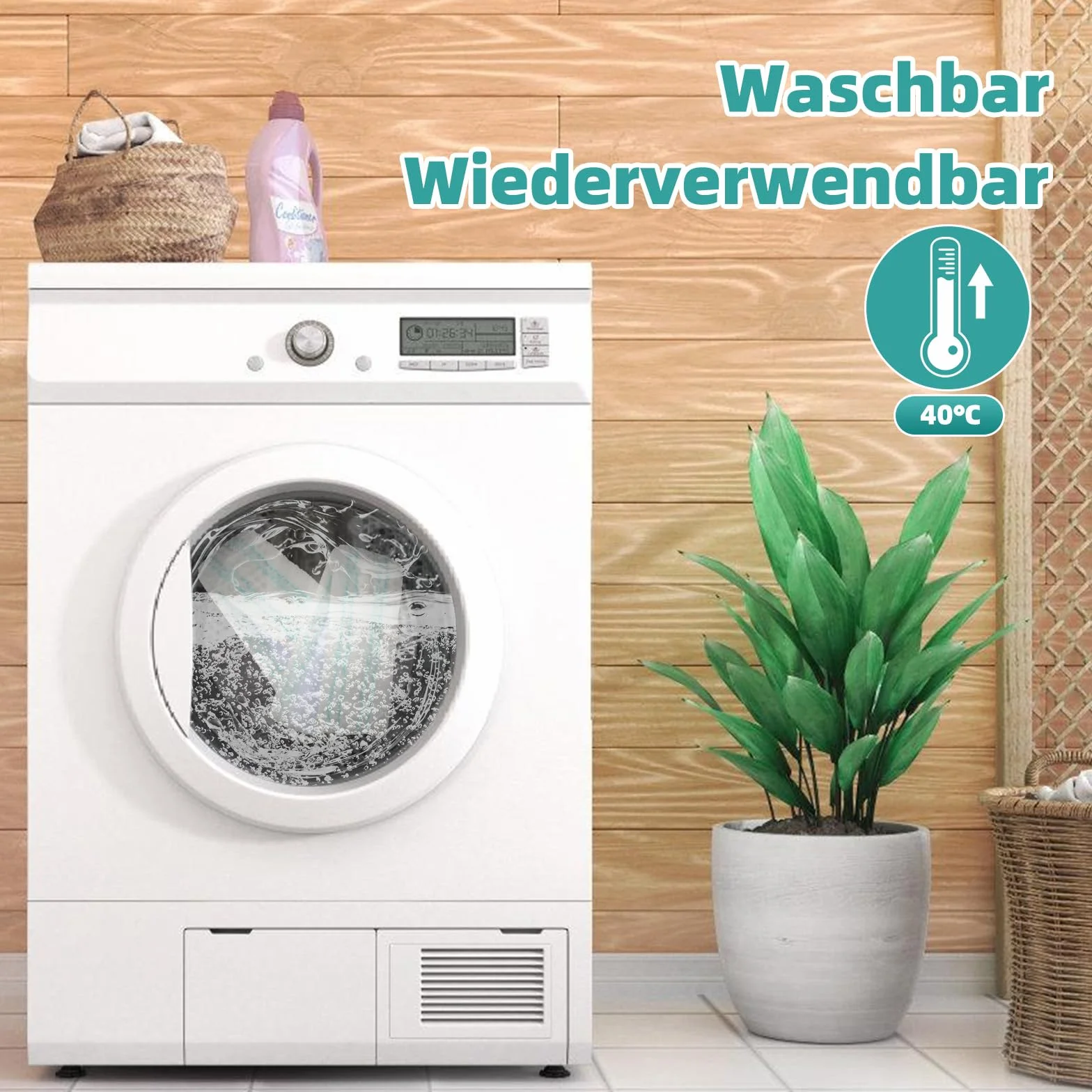 Leifheit Window & Frame Cleaner L zamienny pokrowiec z mikrofibry do myjki okiennej