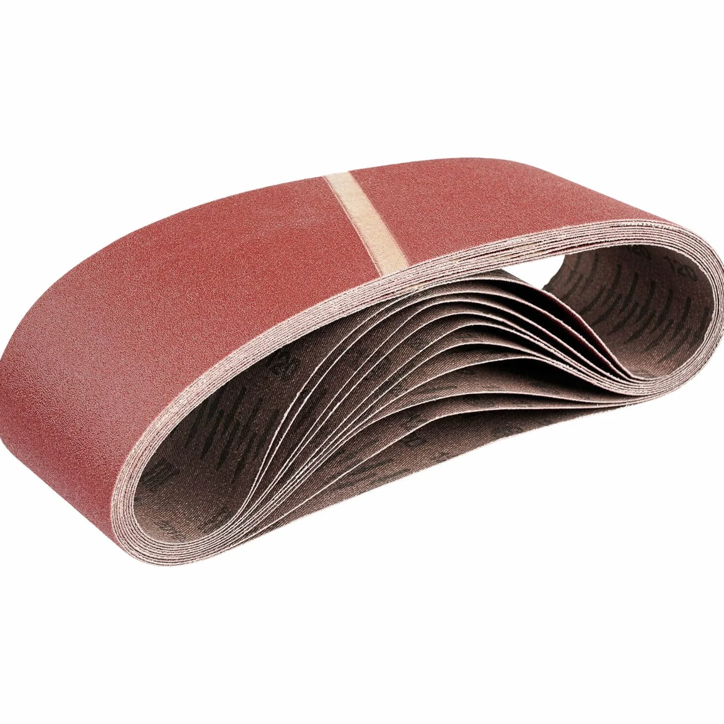 FD-Workstuff Opona szlifierska 10 sztuk premium, 75 x 533 mix, każda 2 x ziarnistość 40, 60, 80, 120, 180 I szlifierka taśmowa, 75 x 533 mm
