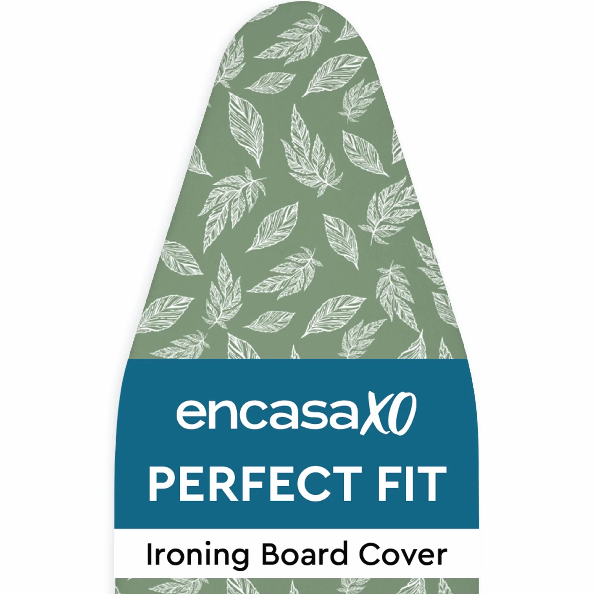 Encasa Homes Zapasowy pokrowiec na deskę do prasowania z wyściółką filcową 3 mm, wzmocniony sznurkiem (pasuje do standardowych desek do prasowania XL o wymiarach 135 x 45 cm), odbijający ciepło, z