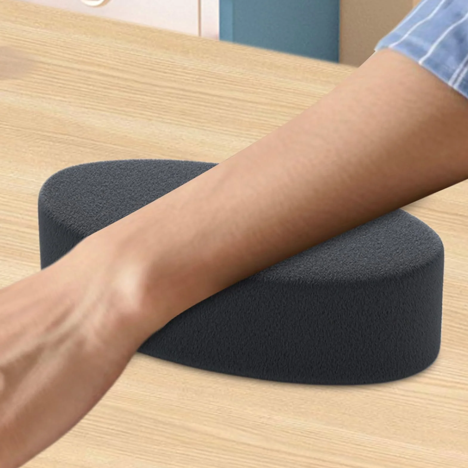 Ergonomiczna podkładka pod nadgarstek, podłokietnik na łokieć, podparcie nadgarstka, stoliki biurkowe, pianka z pamięcią kształtu, poduszka podtrzymująca do komputera, laptopa, pracy, pisania, gier