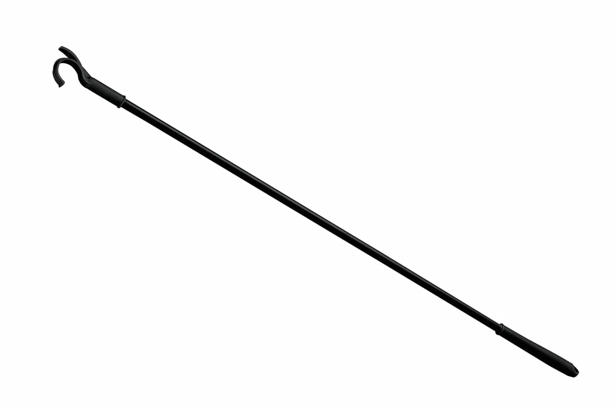 WENKO Herkules Herkules, przedłużony hak do wyciągania ubrań, akcesoria do systemu teleskopowego Herkules ze stali, hak i uchwyt z tworzywa sztucznego, 3 x 76 x 1 cm, czarny