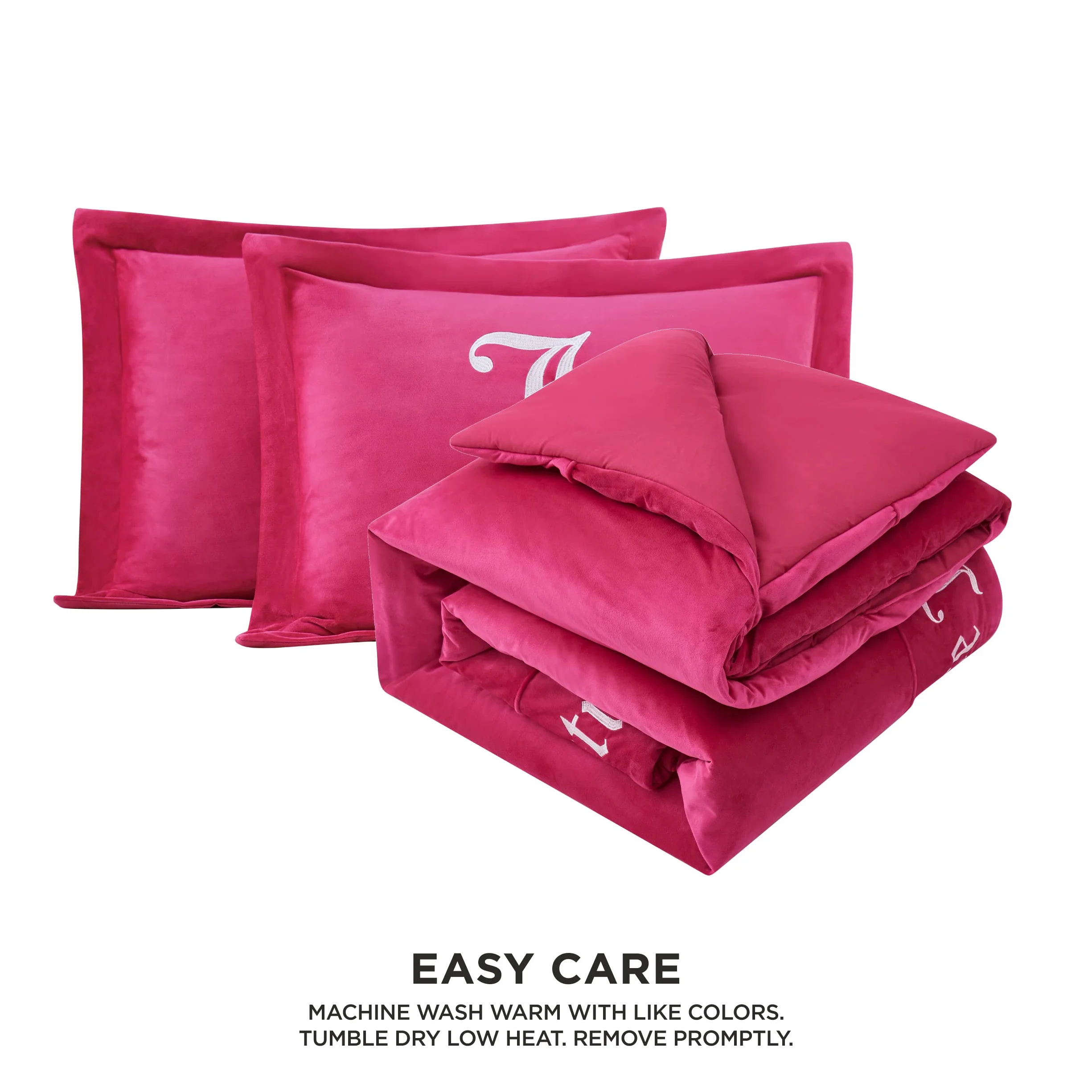 Juicy Couture Zestawy kołder, poliester, różowy (Hot Pink), King 3 szt
