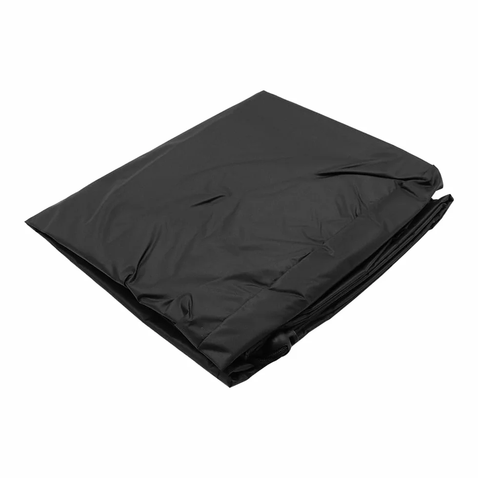 Pokrowiec na palenisko 112 cm, wytrzymały, wodoodporny, okrągły pokrowiec na palenisko, z grubą powłoką PCW, sznurek, pełne pokrycie, pokrowiec na kominek na patio