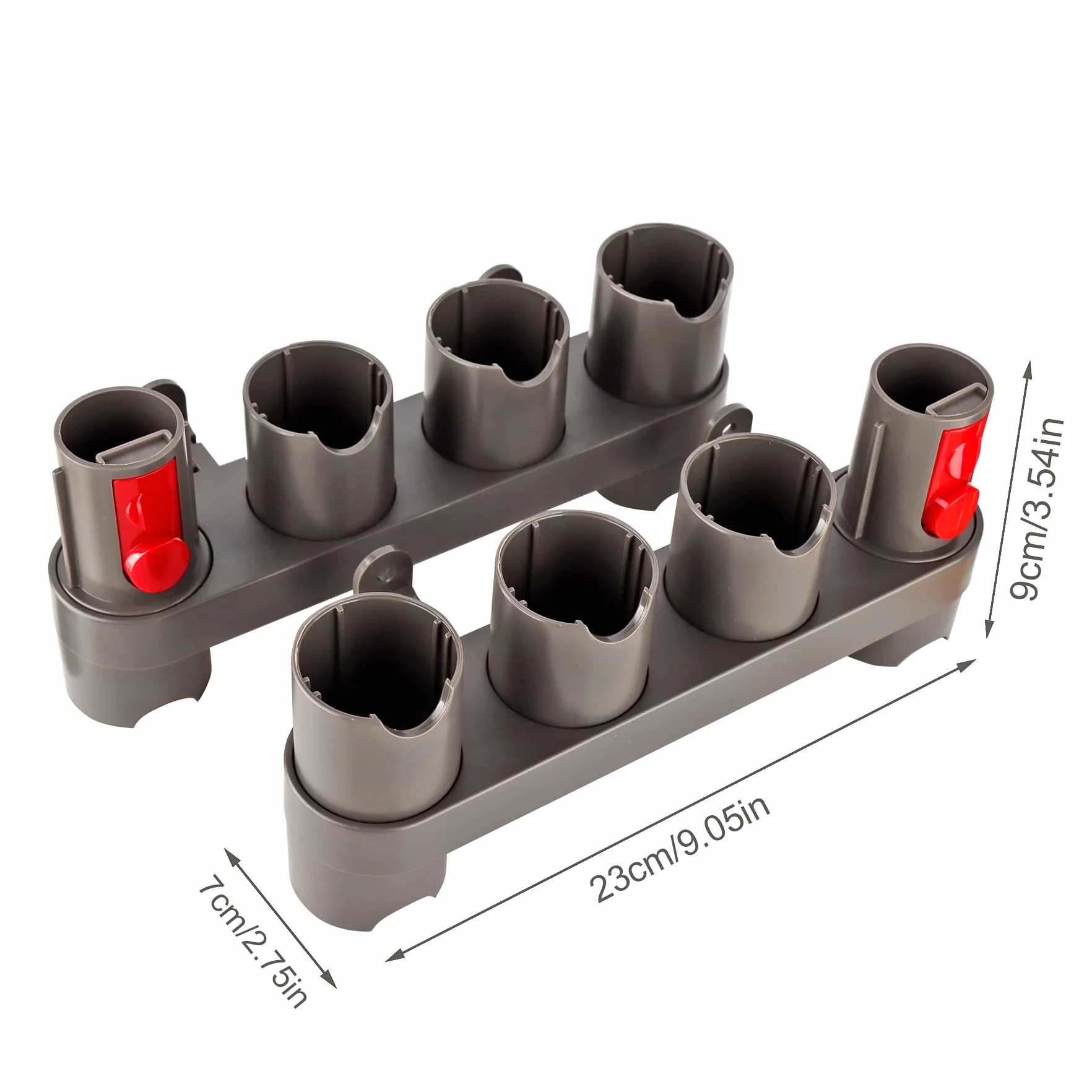 RTop Uchwyt akcesoriów do odkurzacza Dyson V7 V8 V10 V11 SV10 SV11, uchwyt akcesoriów Dyson (10 gniazd do przechowywania, opakowanie 2 szt.)