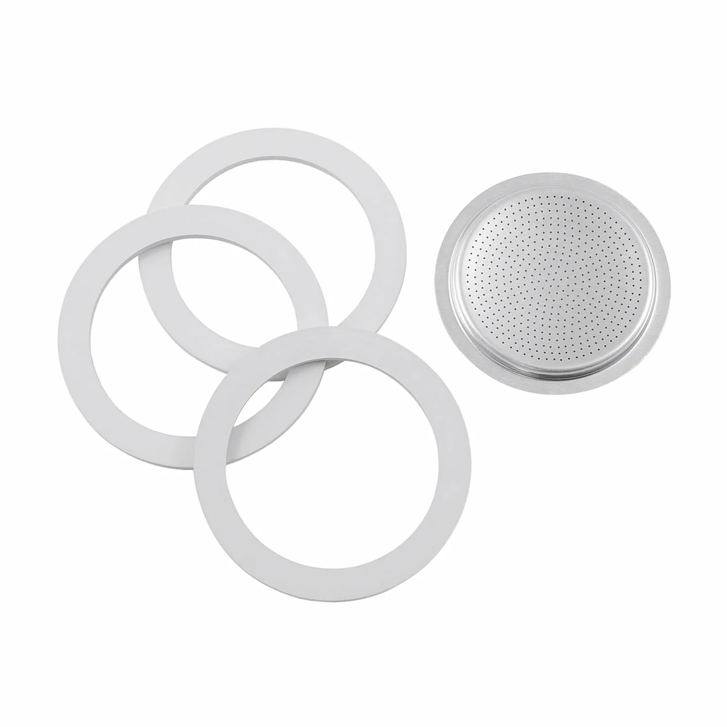 Bialetti Zestaw 3 uszczelek i 1 filtr do ekspresu do kawy z aluminium 6 filiżanek
