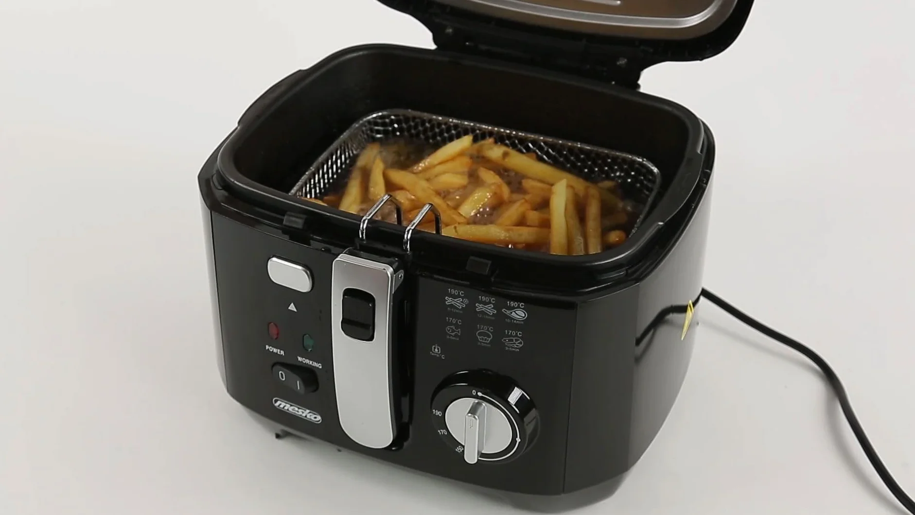 Adler Mesko Frytkownica, Czarny/Srebrny, 2.5 l
