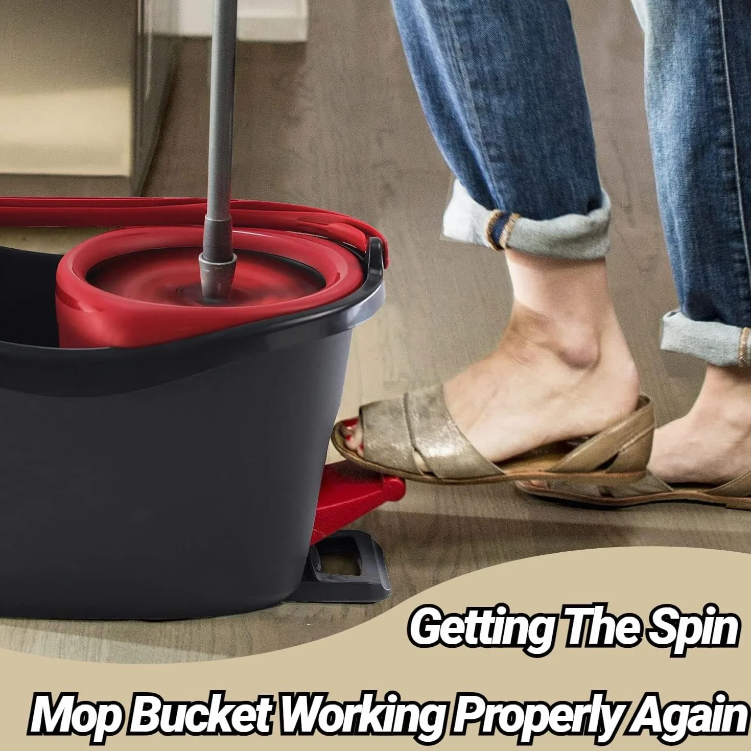 4-częściowy zestaw części zamiennych do mopa obrotowego Spin Mop, wiaderko, przekładnia, łożyska sprzęgła, kompatybilne z łożyskiem One Way, zębnikiem zębatym, zapasowym, do mopa i wielu