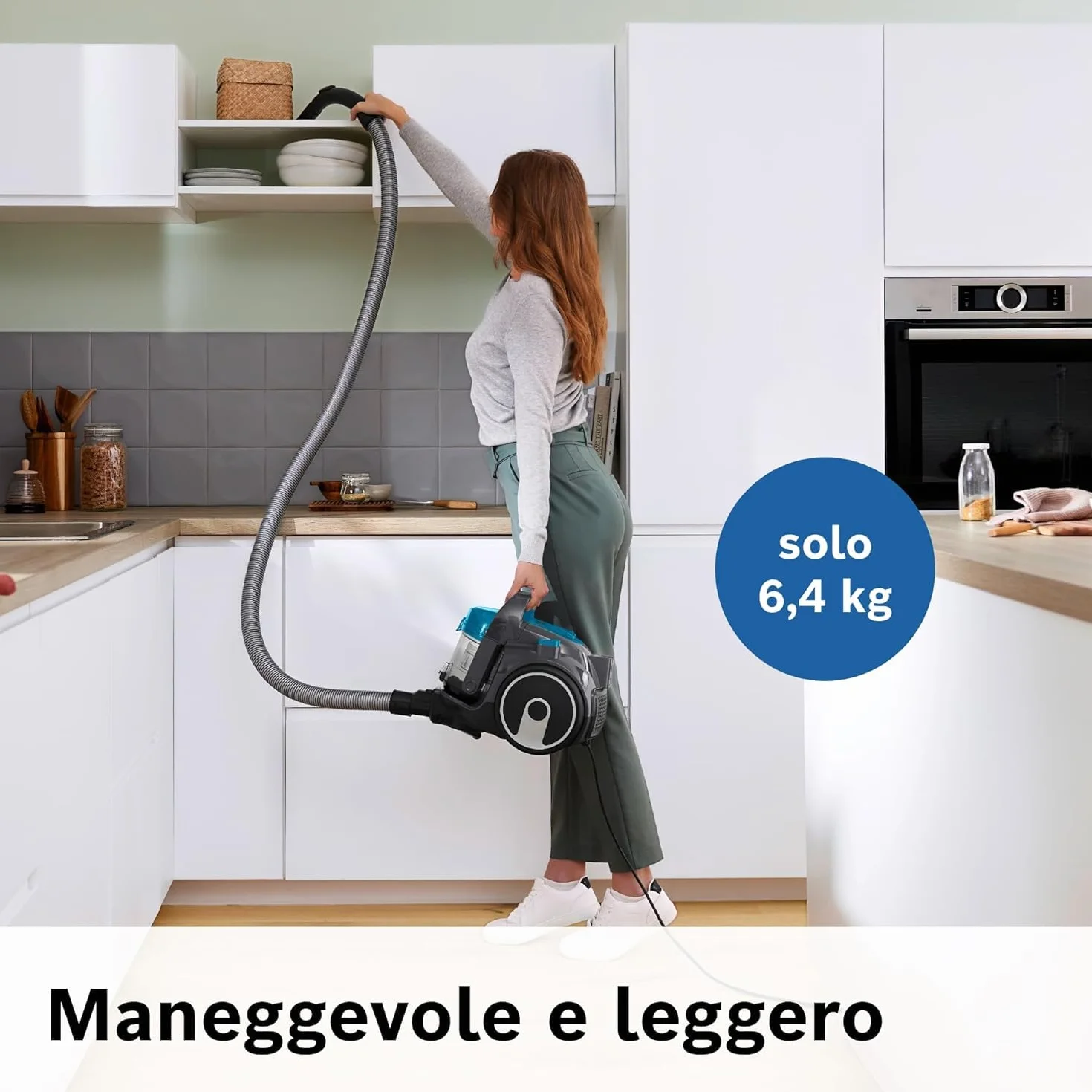 Bosch Serie 2 Parquet Odkurzacz Bezworkowy, Turkusowy, 700.0W 240.0V
