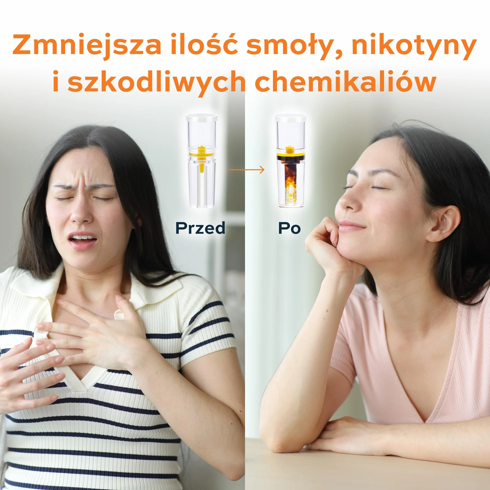 Tarbust 1200 filtrów do papierosów, antysmolisty filtr 8 mm, plastikowy ustnik do standardowych papierosów