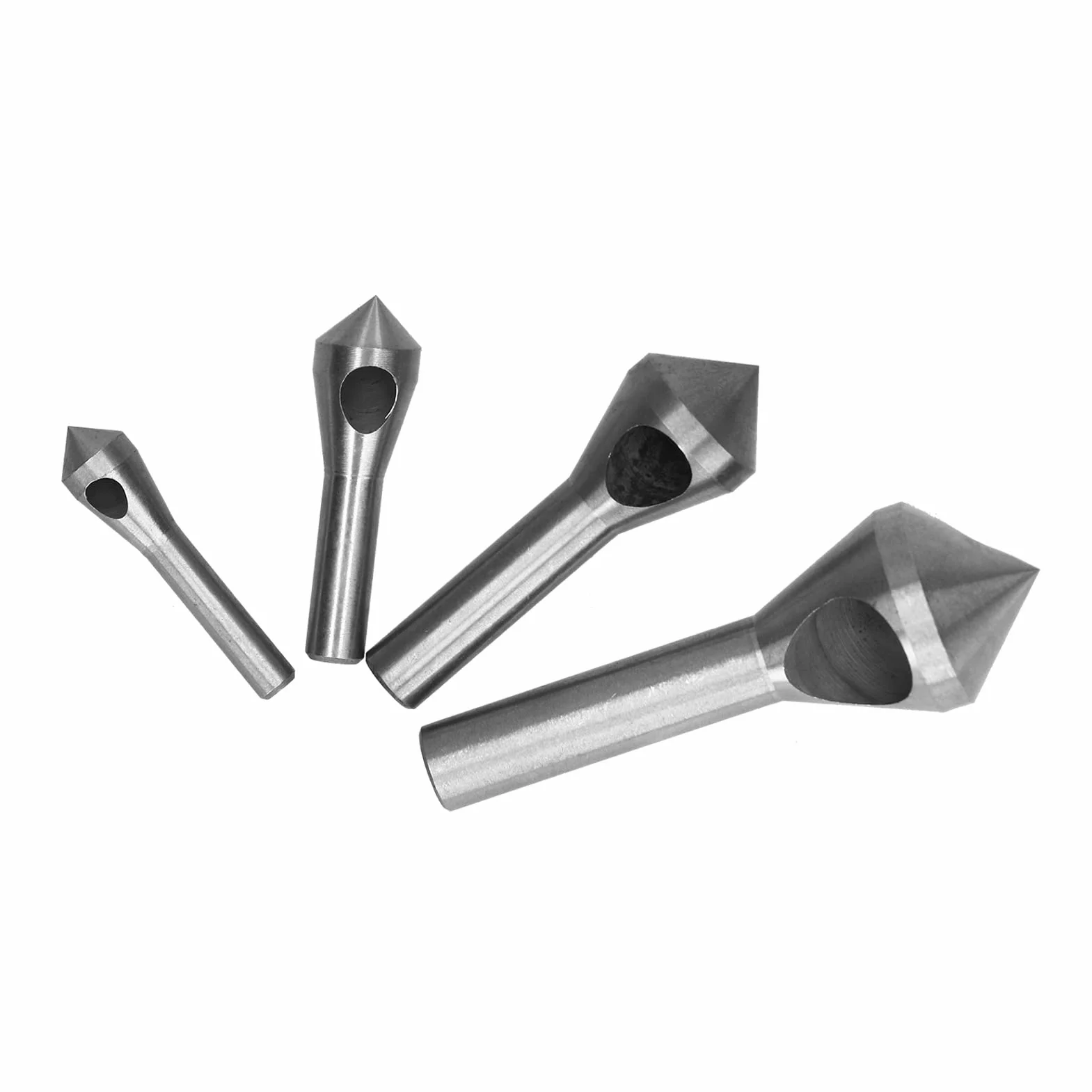 Countersink Drill Bit Set 4PCS | 4241 High Speed Steel Deburring Tool | Chamfering Tool for Carbon Steel/PVC Plates/Insulating Plates | 2-20mm Oblique Hole