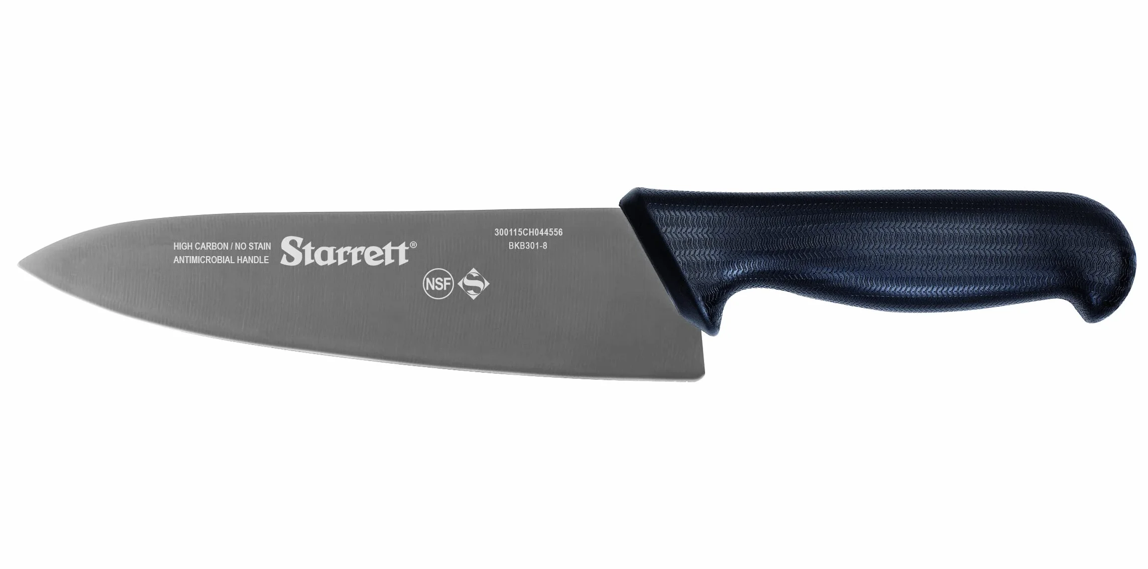 Starrett Nóż szefa kuchni szeroki trójkątny 200 mm czarny uchwyt - BKB301-8