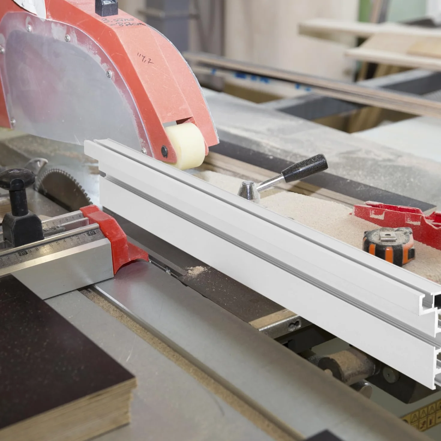 QWORK® T Track, 75 typ 400 mm szyna ukośna z rowkiem T, szyny prowadzące ze stopu aluminium, do obróbki drewna, piły stołowej, mocowania ogrodzenia