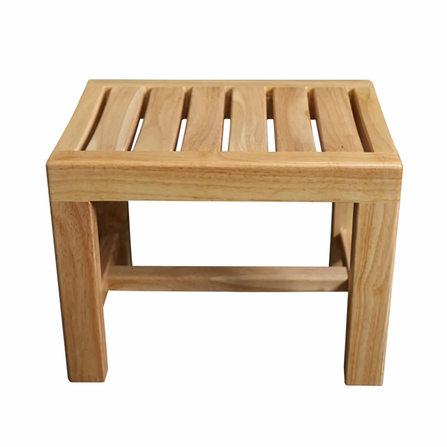 Drewniana ławka prysznicowa – wodoodporny antypoślizgowy stołek dla osób starszych, krzesło do wanny spa, pojemność 250 kg, 42 x 28 x 43 cm