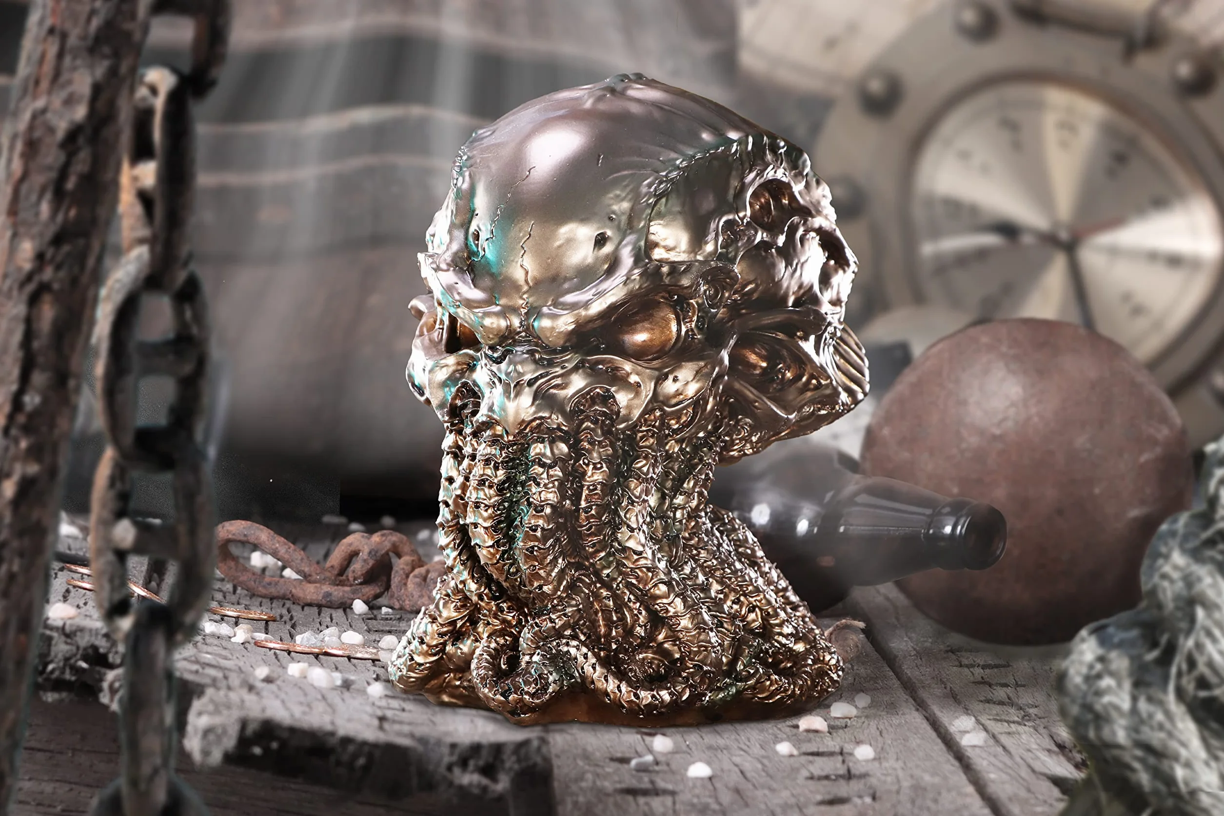 Nemesis Now James Ryman Cthulhu czaszka, brąz, 20 cm