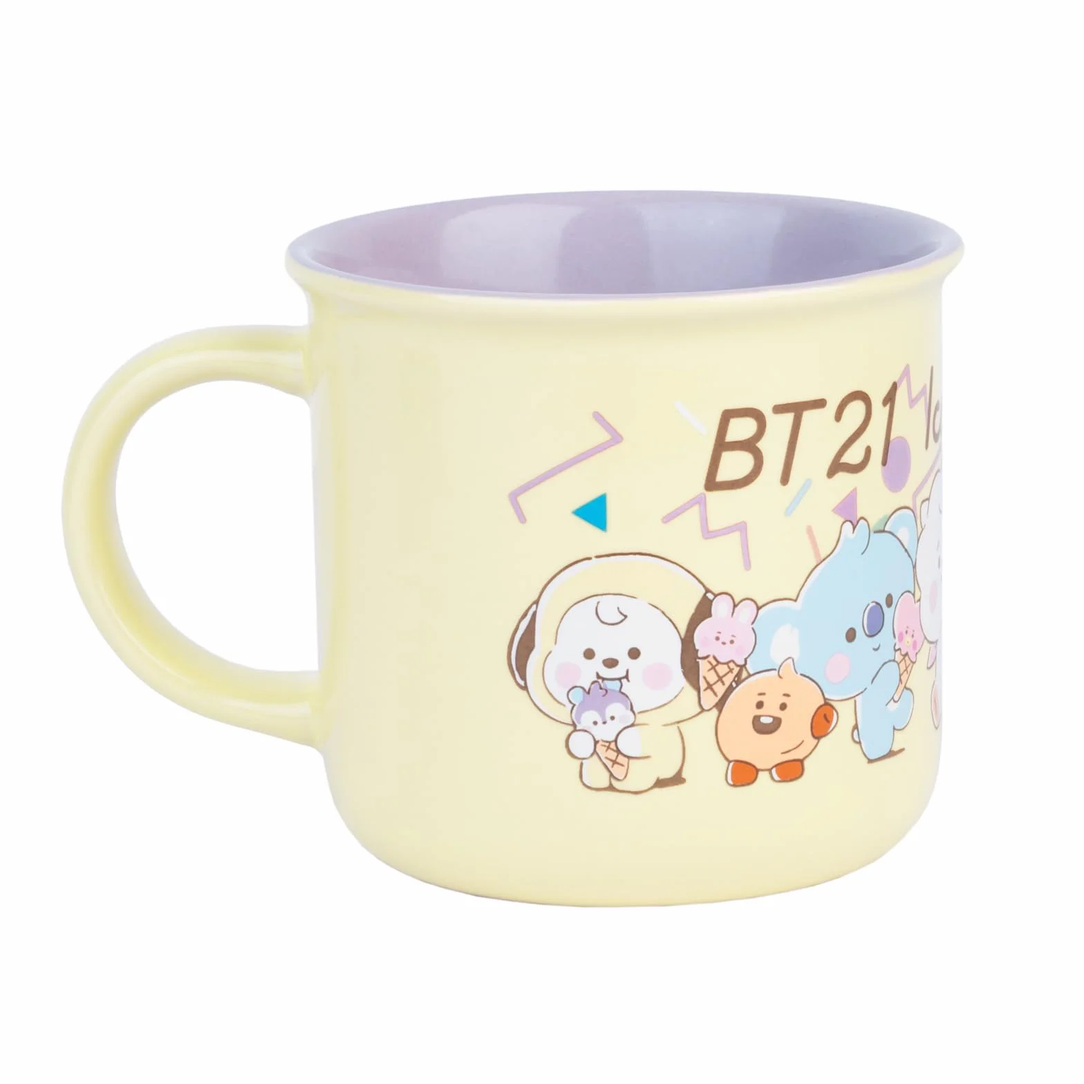 Grupo Erik kubek ceramiczny – BT21 Merch | 375 ml filiżanka do kawy i herbaty, fajne kubki i filiżanki | BT21 prezenty poniżej 4,5 kg, Kawaii Stuff, prezenty Kawaii