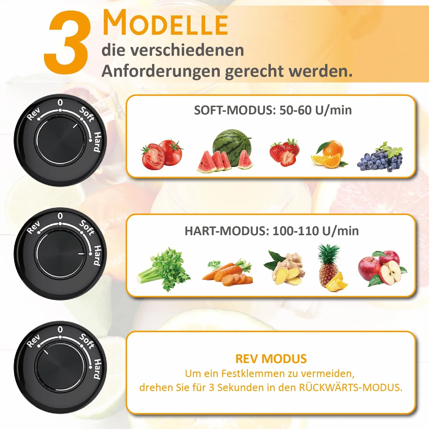 Muchen Slow Juicer sokowirówka do owoców i warzyw, cichy silnik, łatwe czyszczenie z funkcją żucia wstecznego, 150 W, ze stali nierdzewnej, kolor czarny, srebrny, w zestawie książka z przepisami