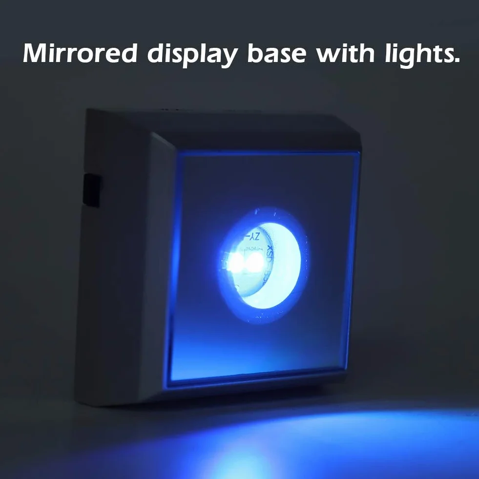 3D LED elegancki zmieniający się kolor stojak do wyświetlania kryształu, dzieło sztuki, diament (kolorowy)