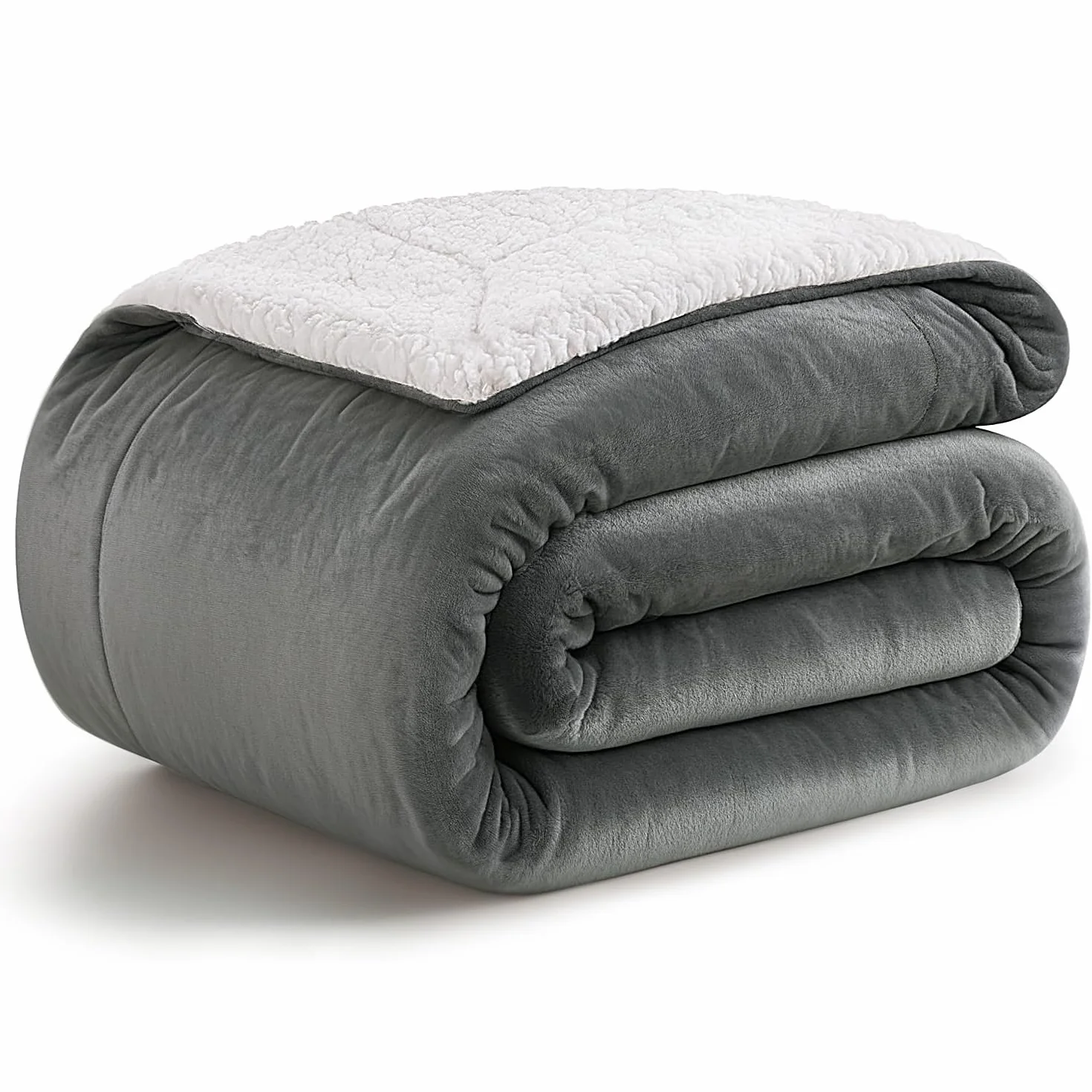 Kankaeu Przytulny koc polarowy typu sherpa na sofę, 160 x 200 cm, gruby, ciepły, przytulny, idealny koc zimowy, na sofy, łatwy w pielęgnacji, puszysty koc dla komfortu, idealny na prezent