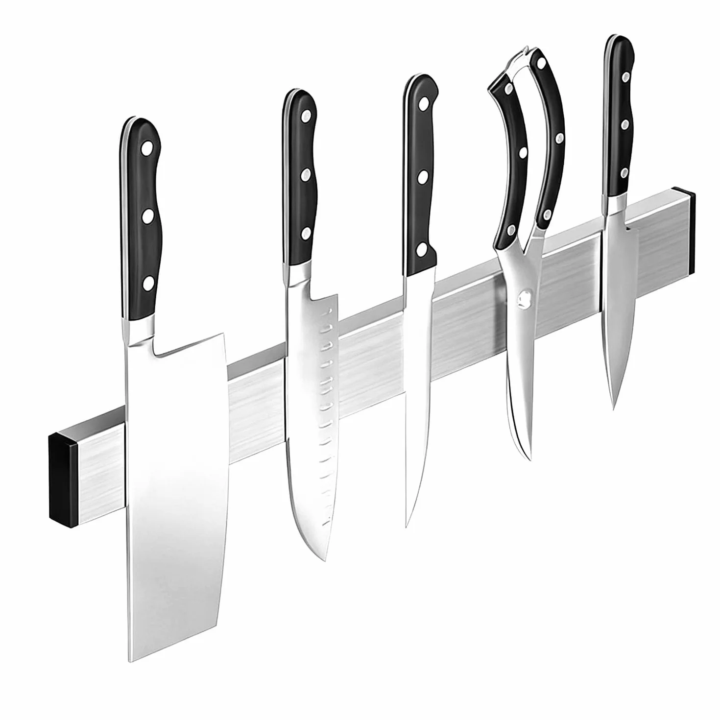 listwa magnetyczna do noży 30 cm – listwa magnetyczna do noży super strong magnetic no-punch self-adhesive stainless steel, uchwyt magnetyczny do noży Do noży kuchennych, nożyczek
