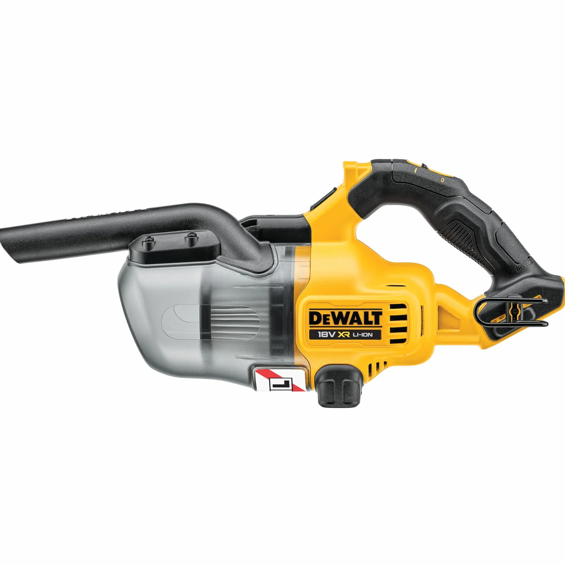Dewalt DCV501LN odkurzacz akumulatorowy 18 V (odkurzacz klasy L, z filtrem HEPA, z przełącznikiem do pracy ciągłej, jasna biała dioda LED, w zestawie hak na pasek, torba do przenoszenia i akcesoria,