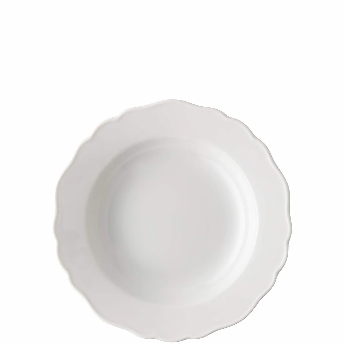 Hutschenreuther Maria Theresia biały talerz do zupy 23 cm flaga