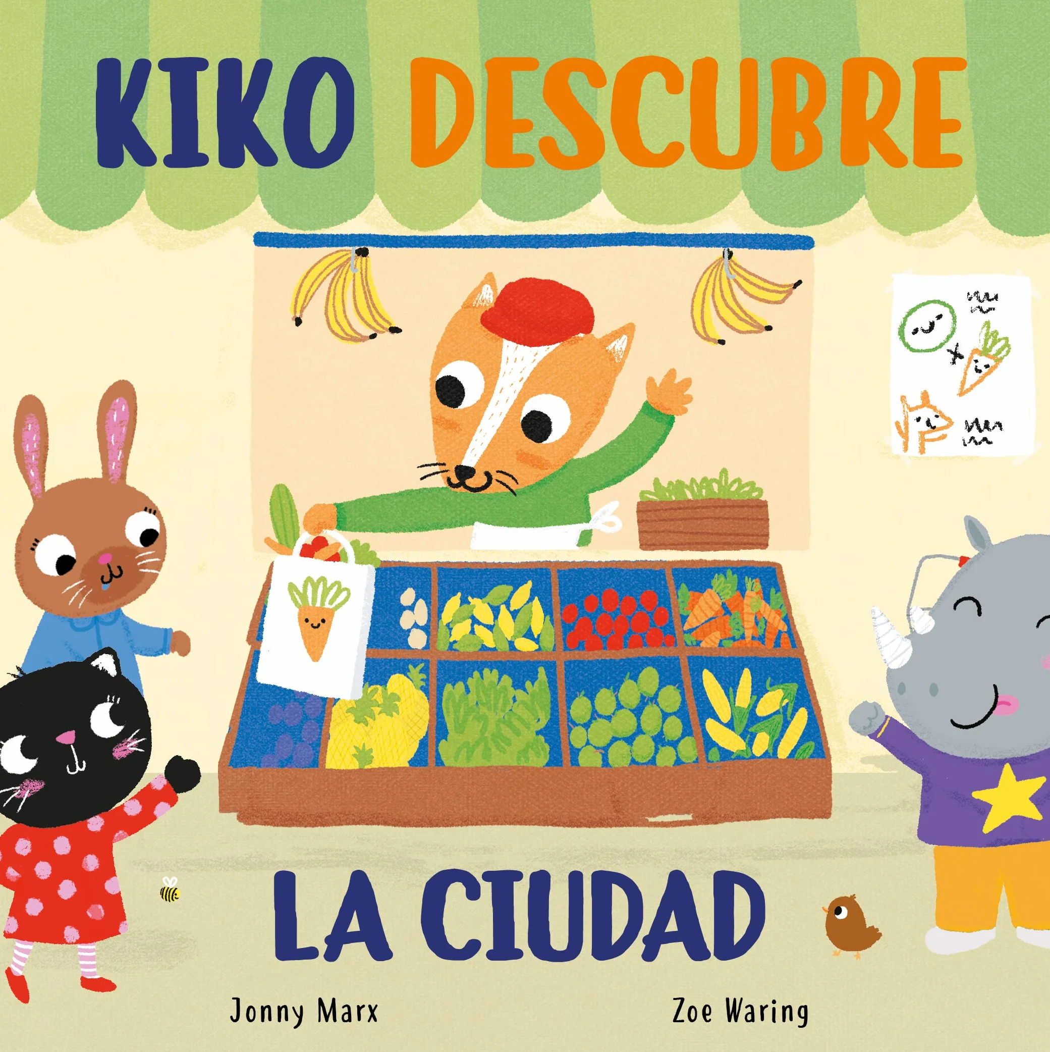 Kiko descubre la ciudad (Abre y descubre. Libro de cartón con solapas)