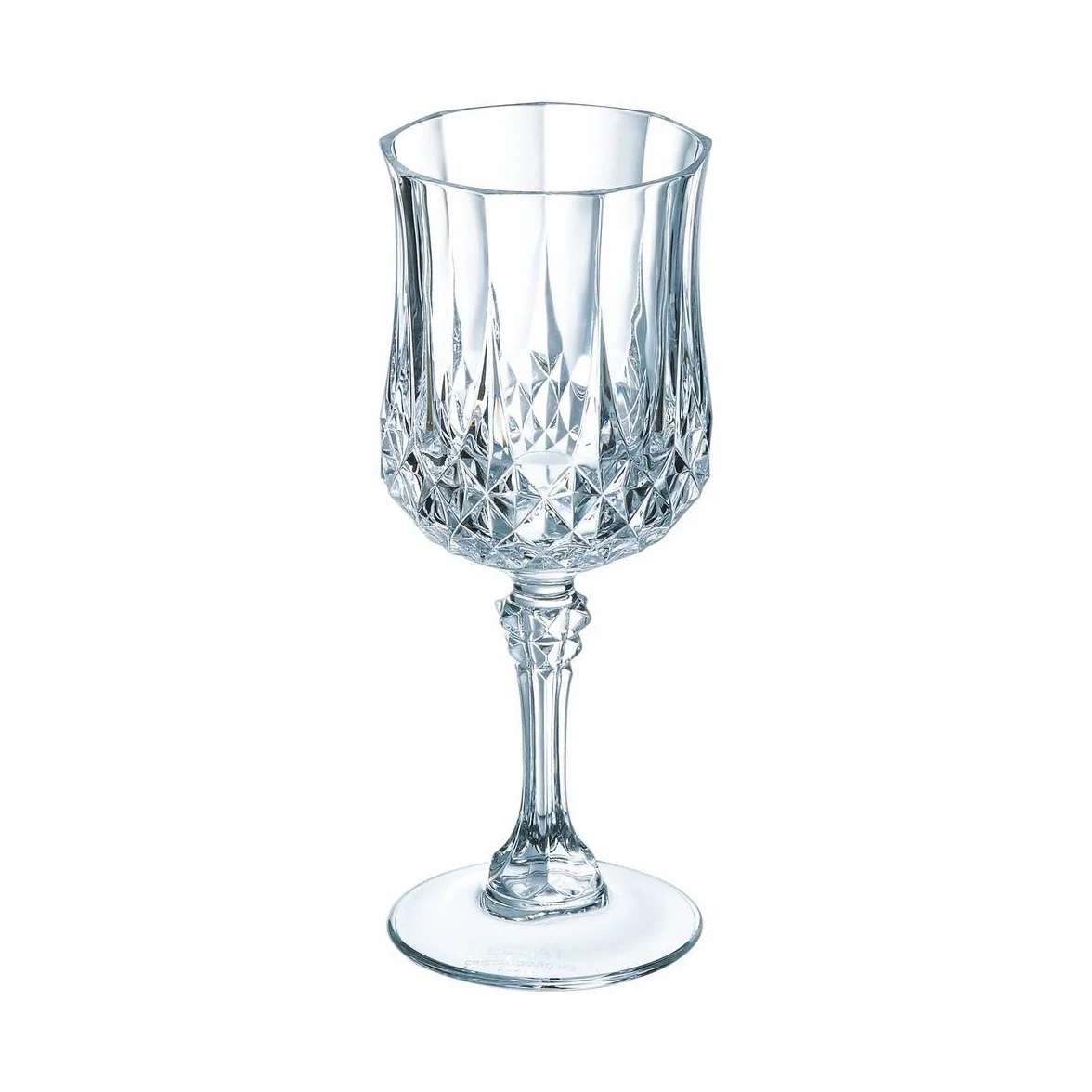 Cristal d'Arques Paris Longchamp 6 kieliszków do wina 25cl Kwarx błyszczący przezroczysty wysoka wytrzymałość