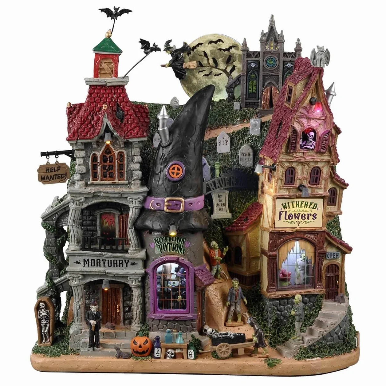 Lemax 25919 Upiorna fasada miasta: Raven Hill