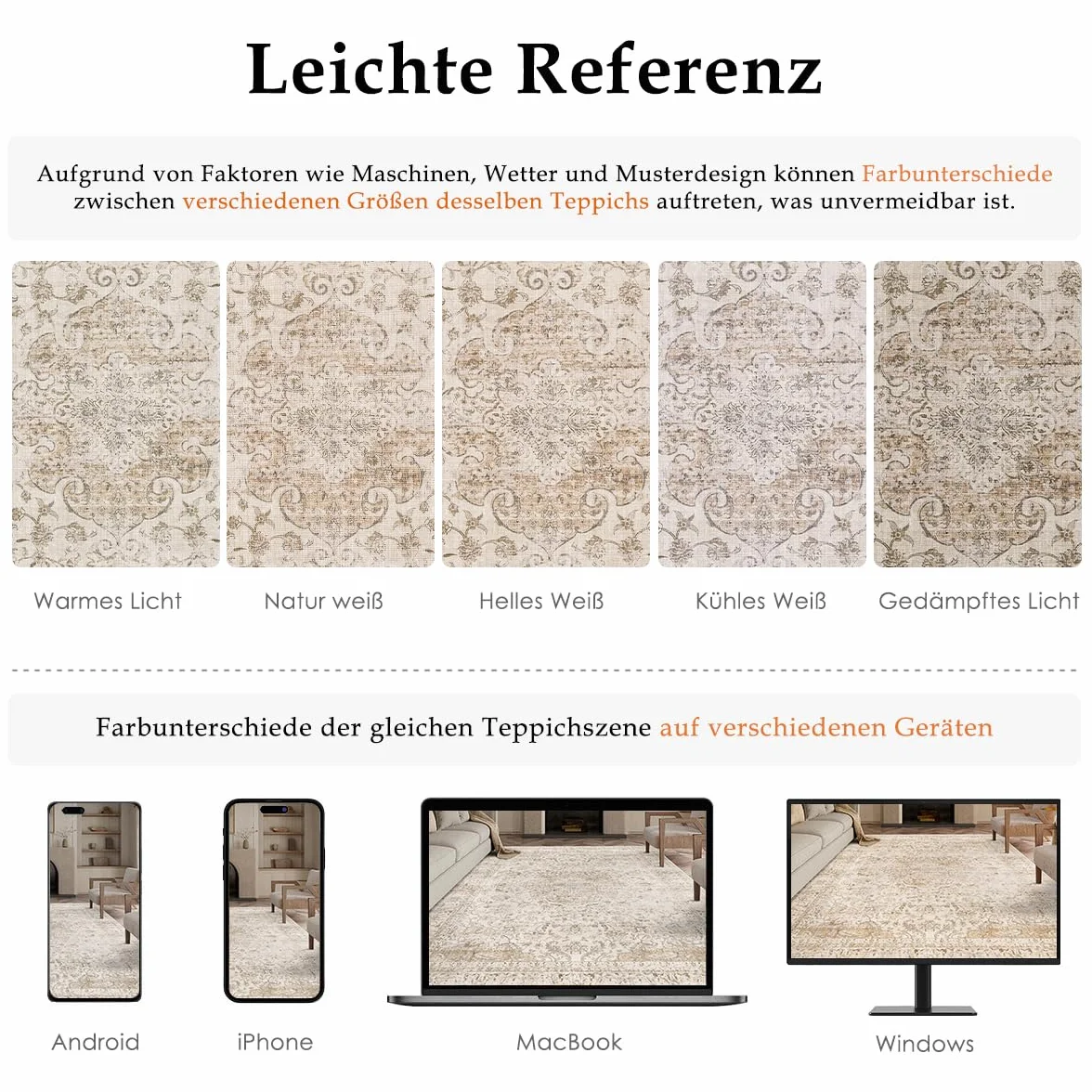 HUGEAR Vintage Dywany do Salonu 240x300cm Beżowy Sypialni Antypoślizgowy Zmywalne Krótkim Włosiem Duże Dywanowa Biura Jadalni Pokoju Pralni Dziecięcego Dywan