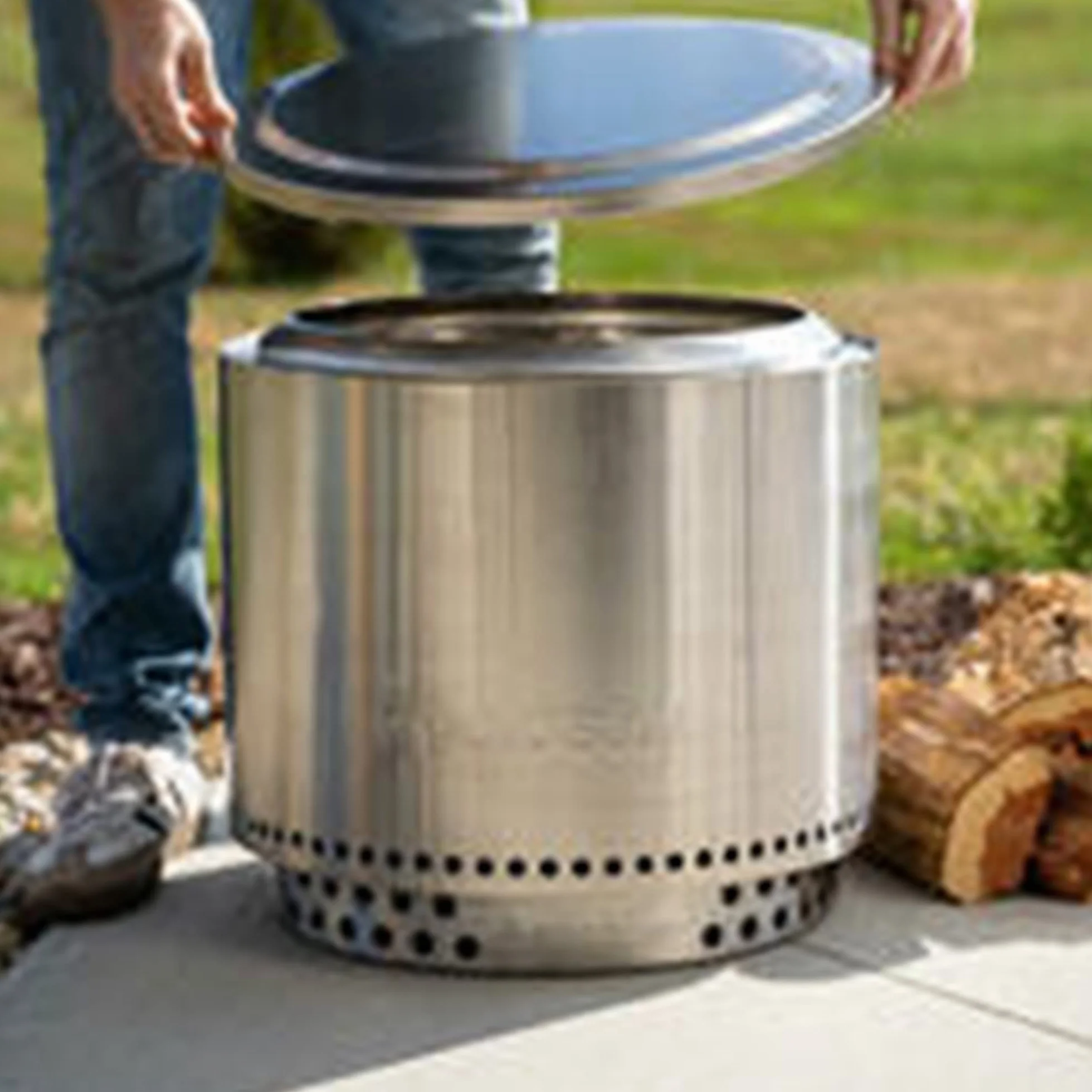 Solo Stove Pokrywka do Bonfire, Akcesoria do paleniska Bonfire, stal nierdzewna, odporna na działanie warunków atmosferycznych, wodoodporna, pjur 50,2 cm
