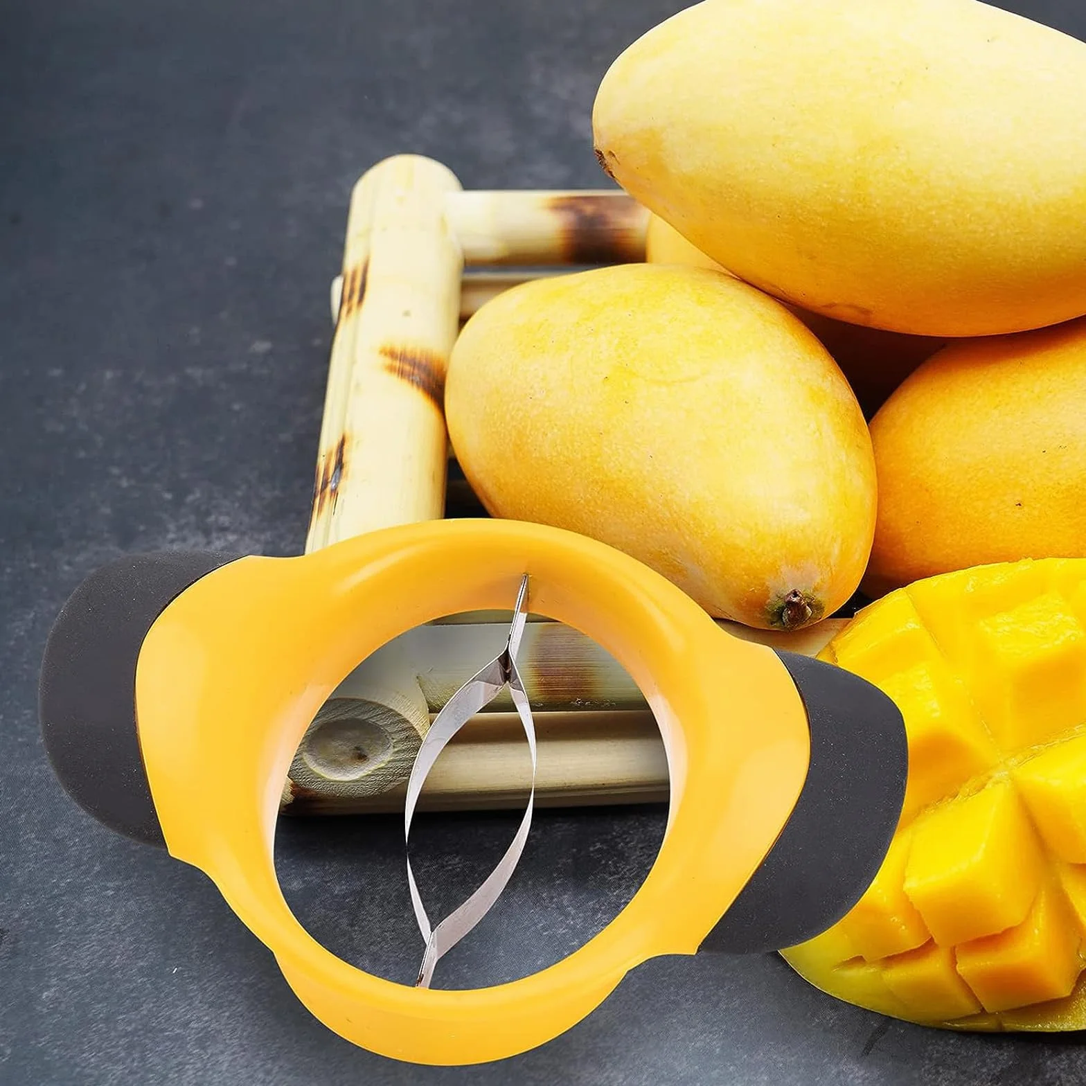 Krajalnica do mango ze stali nierdzewnej, do owoców i warzyw