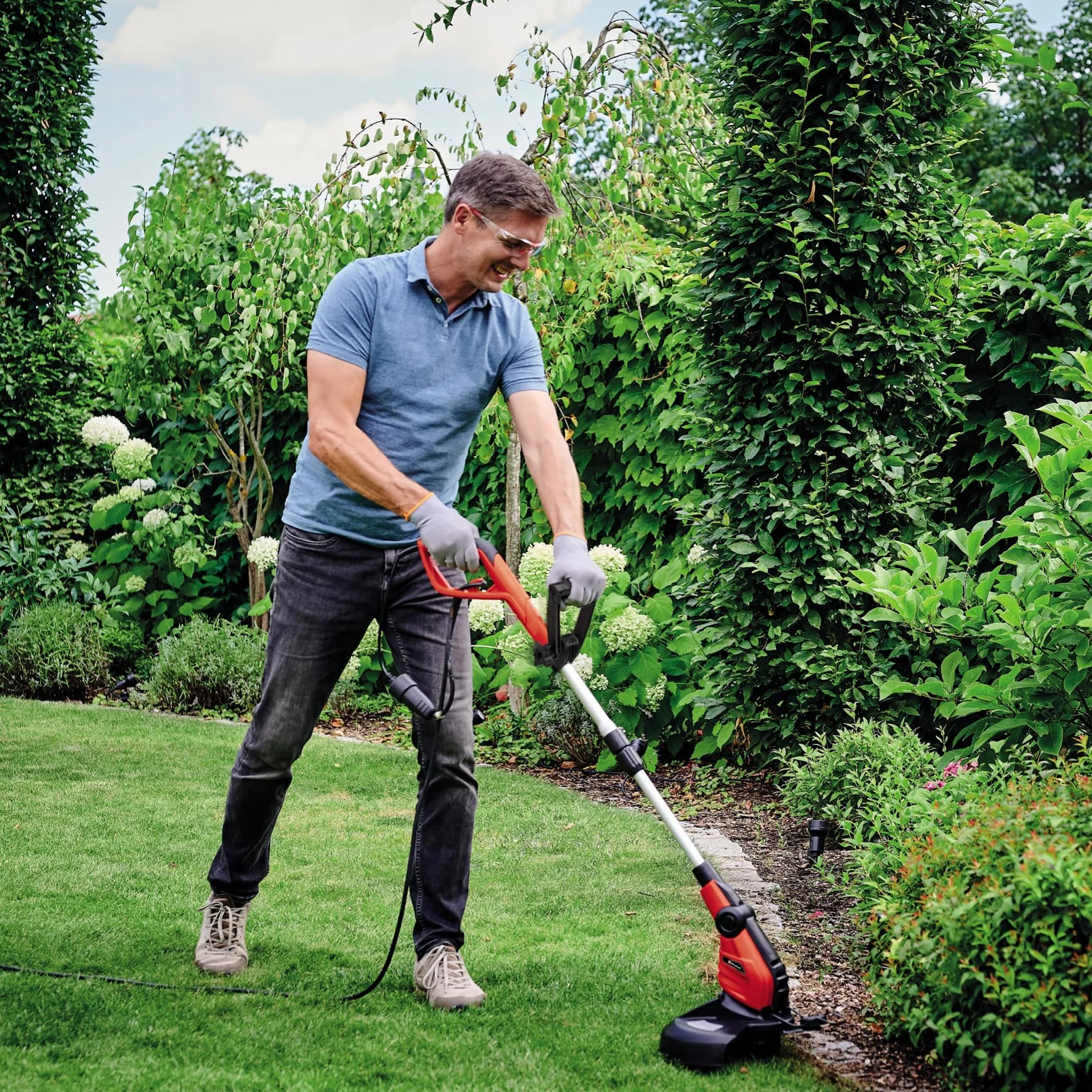 Einhell Gc-Et 4530 Podkaszarka do Trawy, Czerwony/Czarny, 30 cm