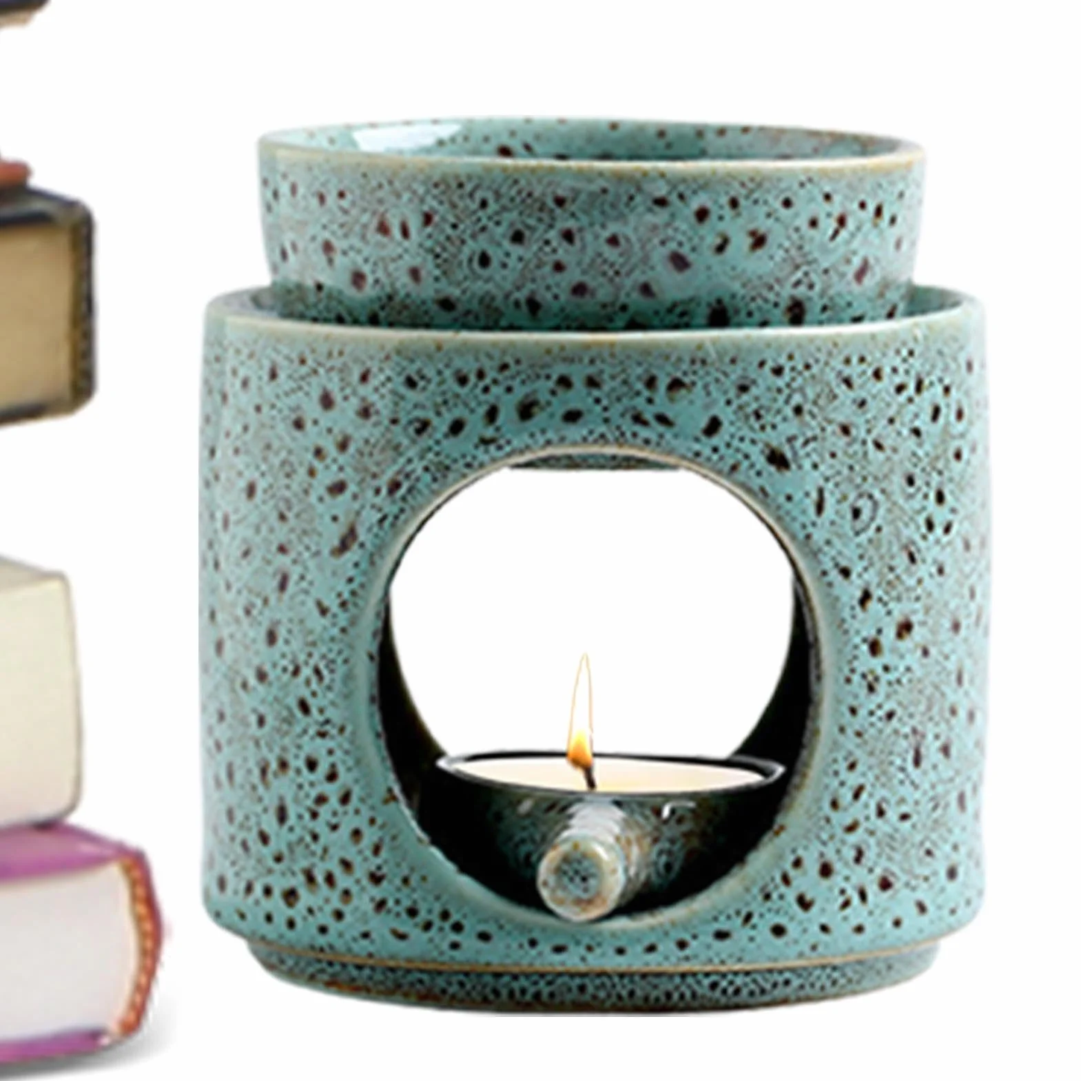 Ceramiczny ?wiecznik na podgrzewacze, ceramiczny podgrzewacz do wosku , wielokrotnego u?ytku, dekoracja domu na urodziny, ?wiecznik ?wi?teczny, ?wiecznik ?lubny, ?wiecznik na podgrzewacz